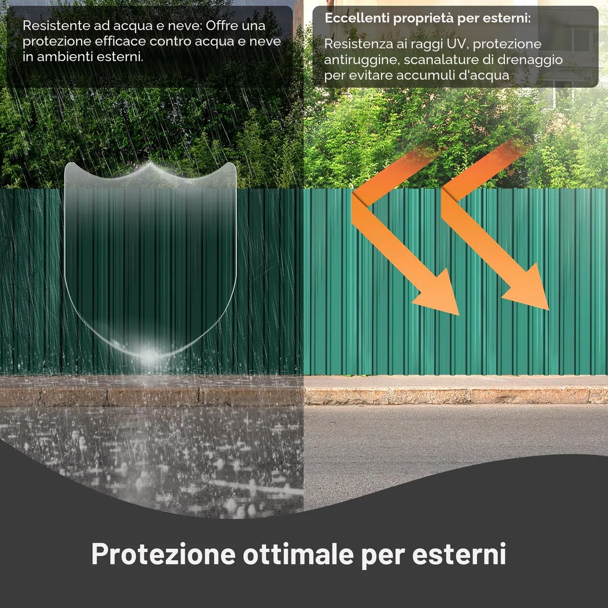 LARS360 24 lamiere trapezoidali da tetto 129,5 x 45 cm, 14 m², lamiera profilata zincata ondulata da 0,25 mm, piastre per tetto in acciaio zincato per capannone, con guanti di montaggio,