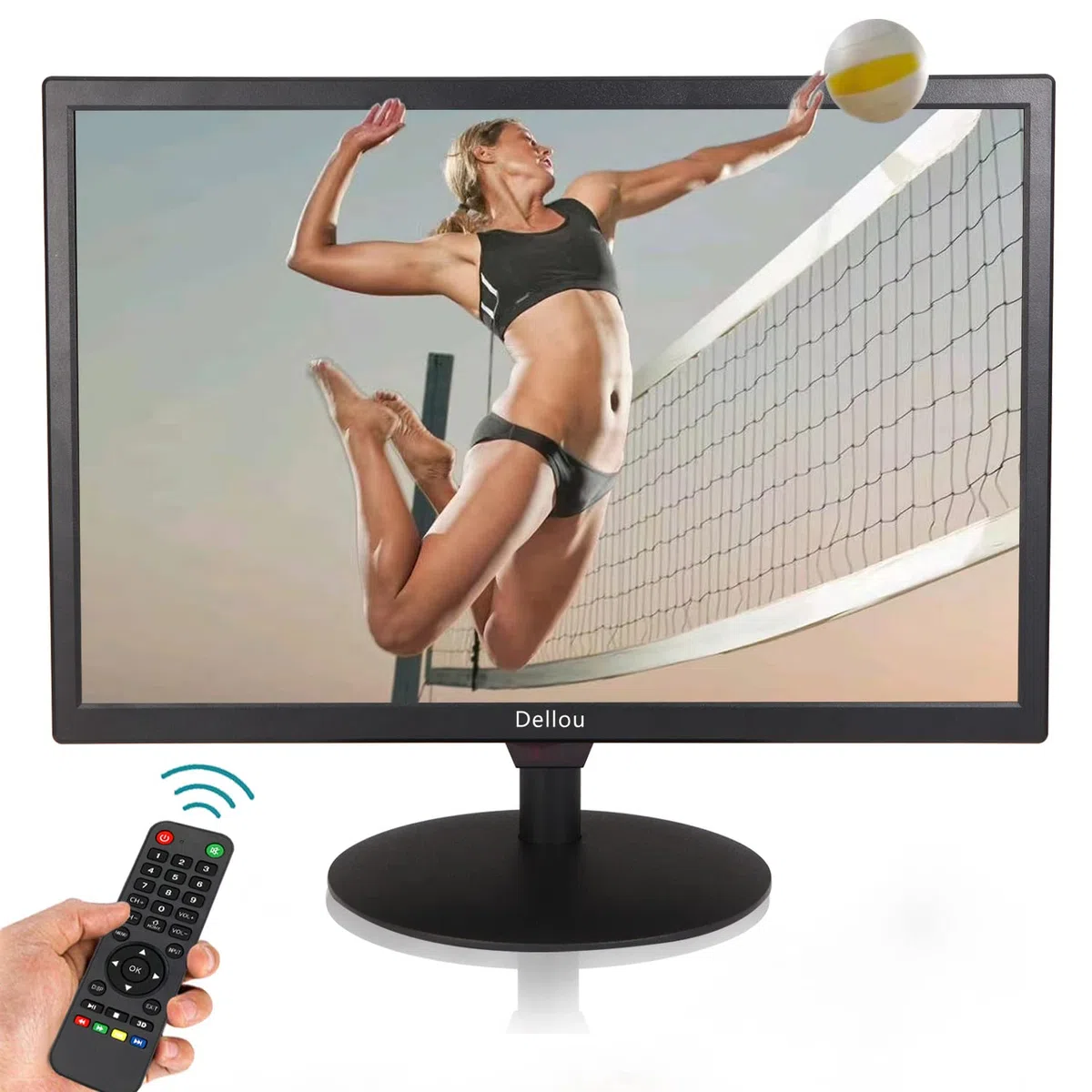 15,6 pollici Monitor CCTV di sicurezza piccolo LCD Telecamera di videosorveglianza Monitor per PC Interfaccia multifunzione HDMI AV BNC USB VGA Ingresso Risoluzione 1366x768 Altoparlante incorporato