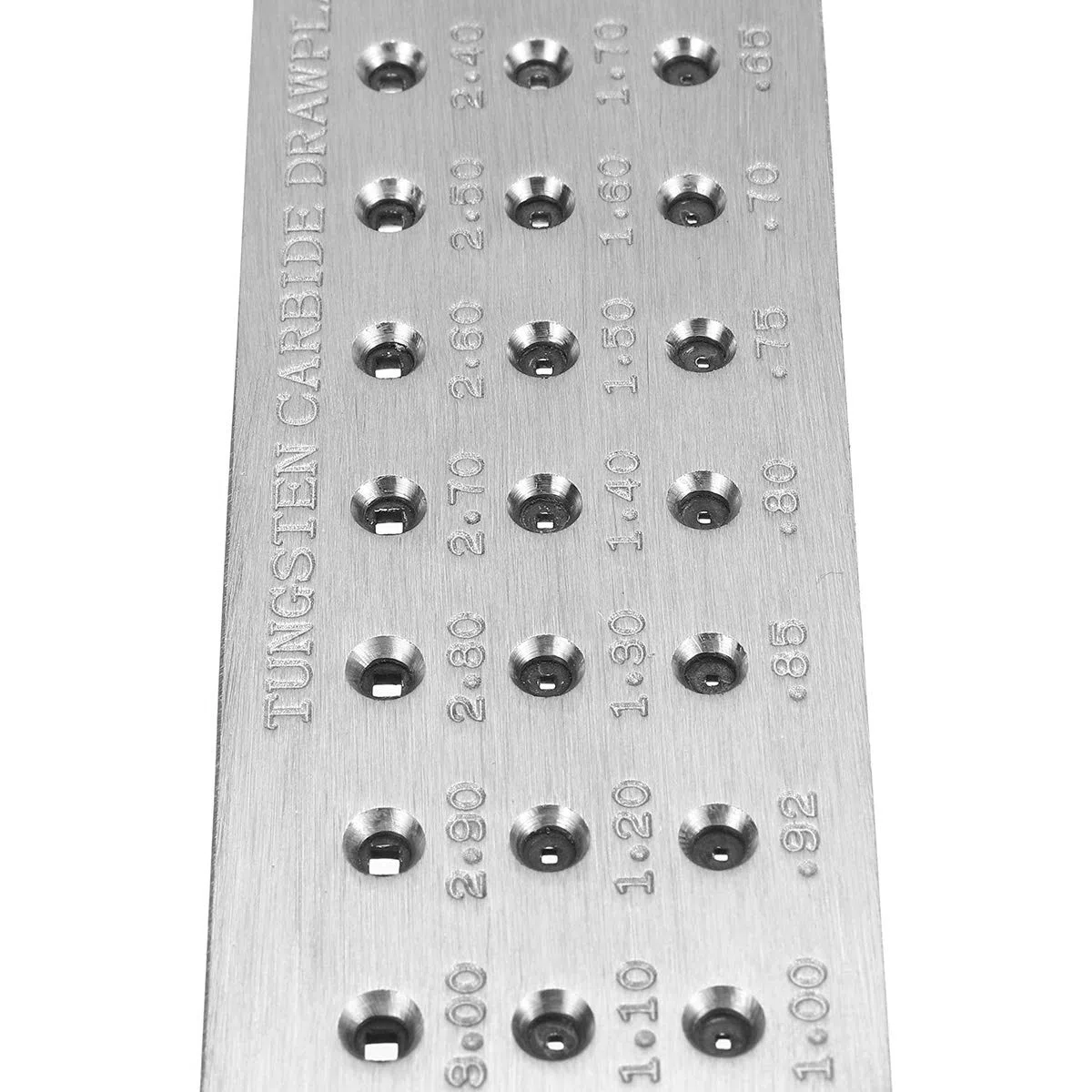 3.00-0.5Mm Tungsten Carbide Steel Wire Drawplates 30 Square Holes Wiring Draw Plate