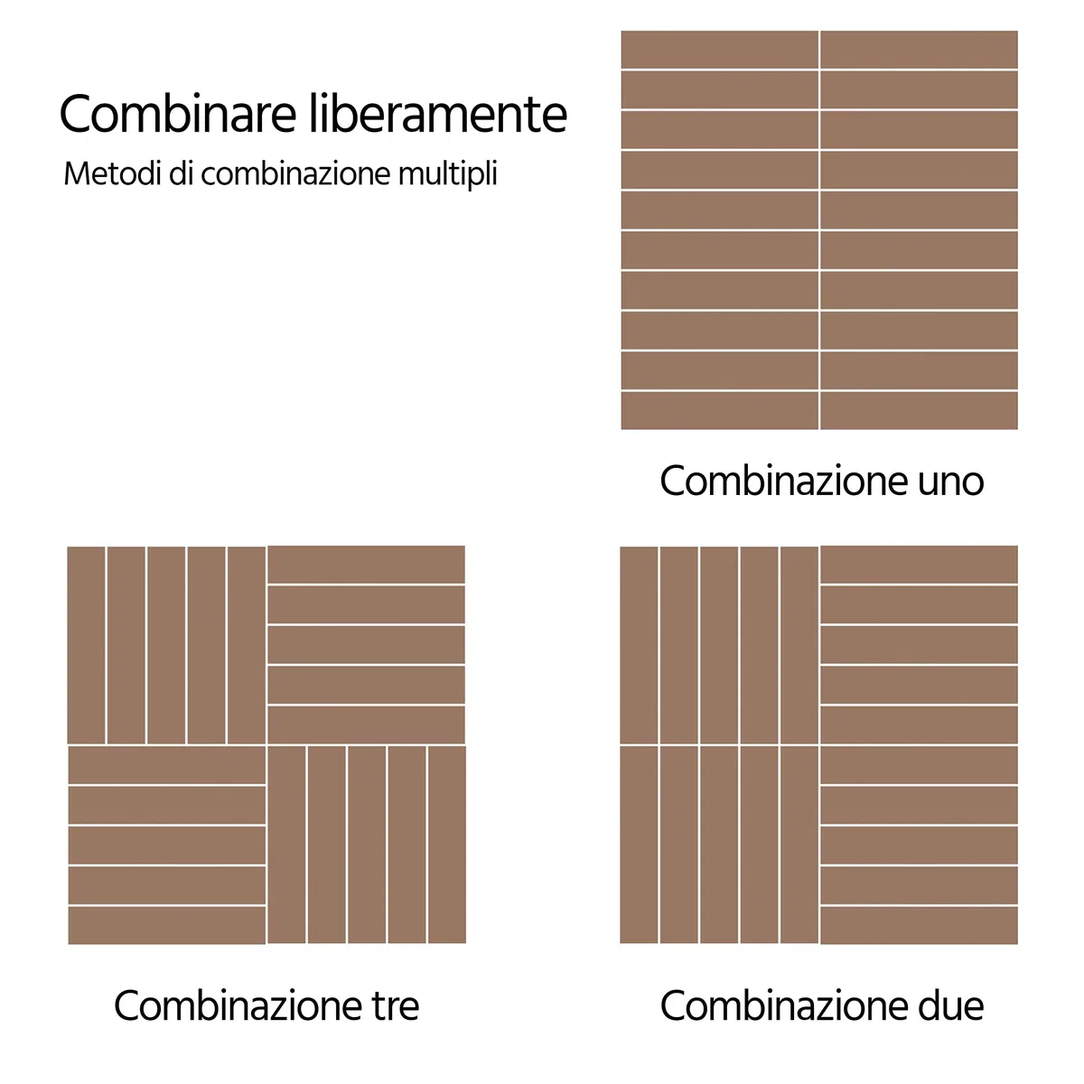 Yaheetech Piastrelle Esterno 30x30 cm Legno Pavimento Giardino ad Incastro 2,43 m² 27 Pezzi per Balcone Terrazza Patio Tagliabile Marrone scuro