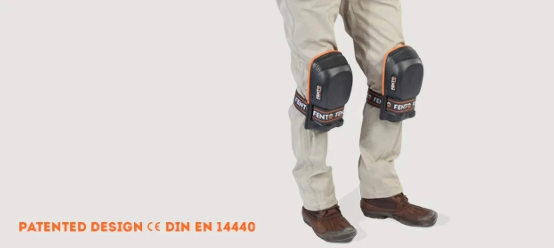 FENTO HOME - Ginocchiere Ergonomiche Professionali | Protezione Leggera per Ginocchia con Innovativa Distribuzione della Pressione | Guscio in PU Impermeabile per Lavori Domestici e Giardinaggio