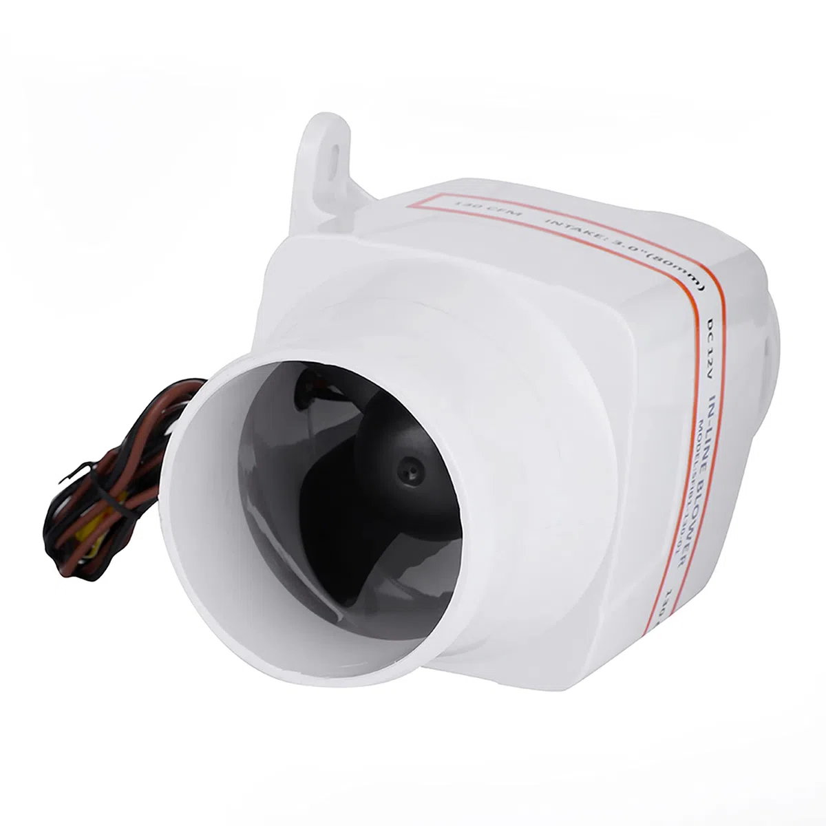 Wakects 75mm Ventola Estrazione, Ventilatore in linea, Ventilatore del Condotto di Ventilazione per yacht, edifici, roulotte