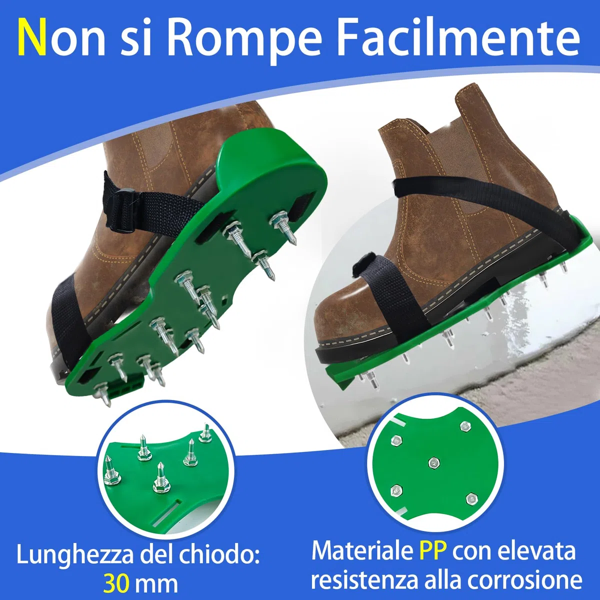 VKE Kit di Strumenti Autolivellante per Pavimenti, Rullo Frangibolle 11 mm, Scarpe Chiodate per Prato 30 mm, Spatola Autolivellantein, Asta Telescopica 162 cm (con Rullo Pittura e Spatole per Stucco)