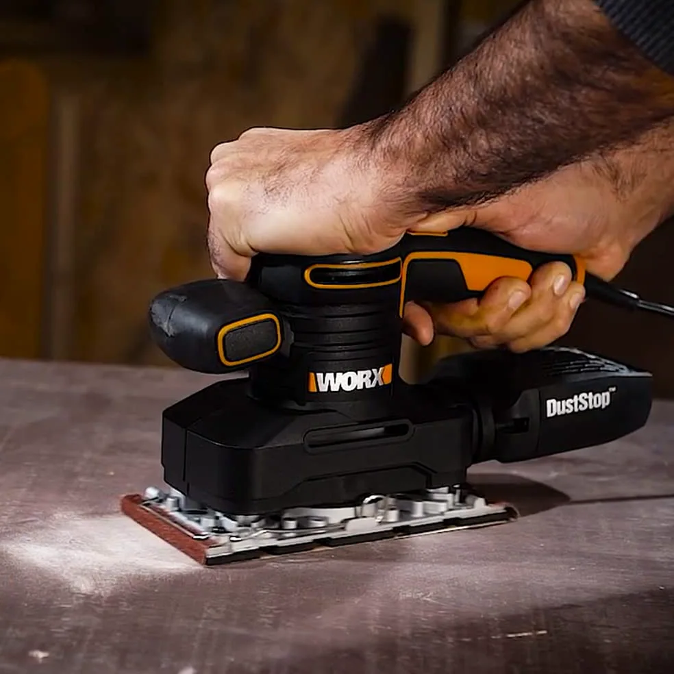 Worx WX641 Levigatrice Orbitale, 250 W, 220 V, Nero