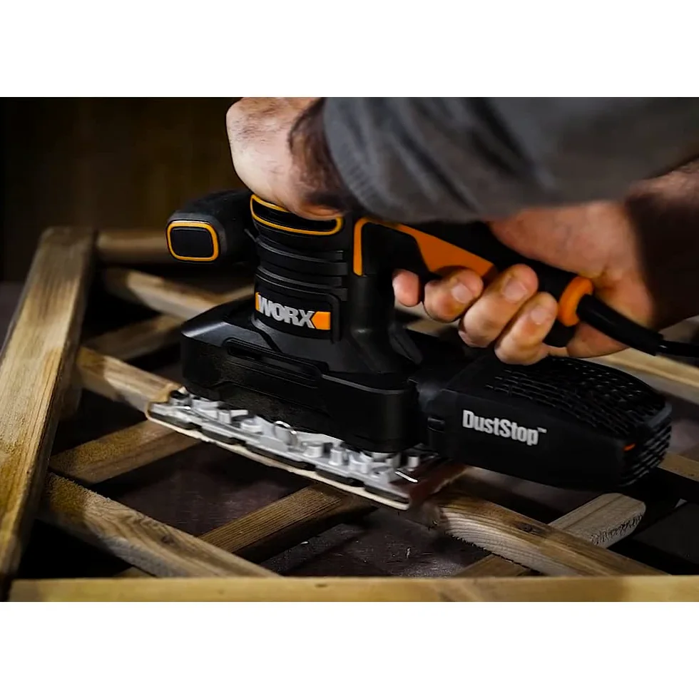 Worx WX641 Levigatrice Orbitale, 250 W, 220 V, Nero