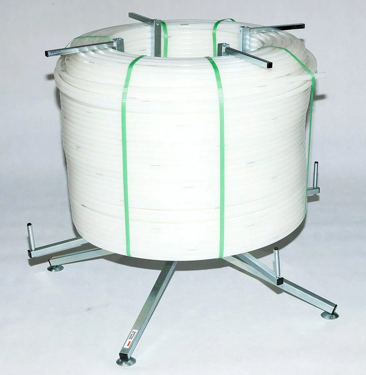 A2S Srotolatore per Tubi di Riscaldamento a Pavimento, Professionale Decoiler per Tubi PEX PERT ALPEX Copex, Svolgitore per Bobine con Cavi, con Comodo Sacco