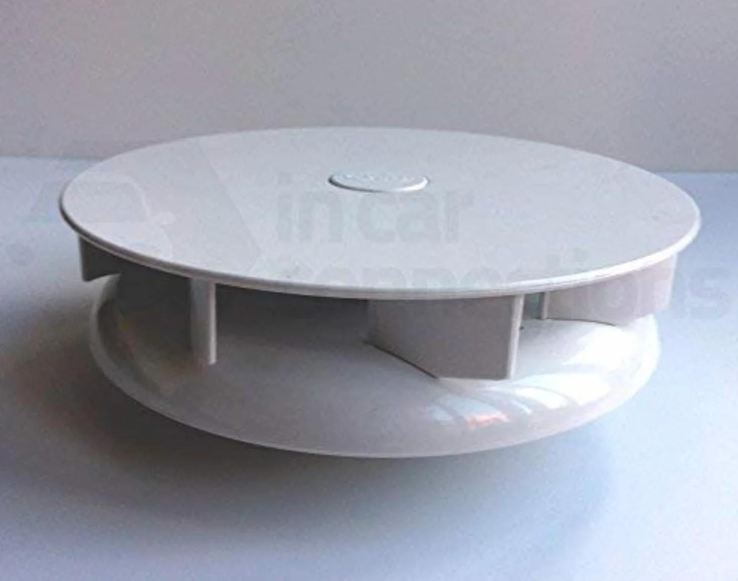 ICC Piccolo Profilo Basso Rotativo Tetto Ventola Furgone Bus - Bianco - Vento Guidato Girevole Ventilatore