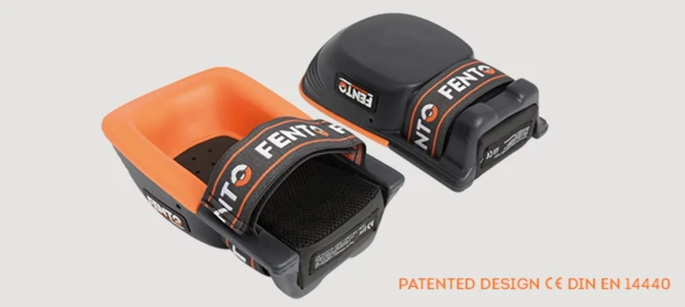 FENTO HOME - Ginocchiere Ergonomiche Professionali | Protezione Leggera per Ginocchia con Innovativa Distribuzione della Pressione | Guscio in PU Impermeabile per Lavori Domestici e Giardinaggio