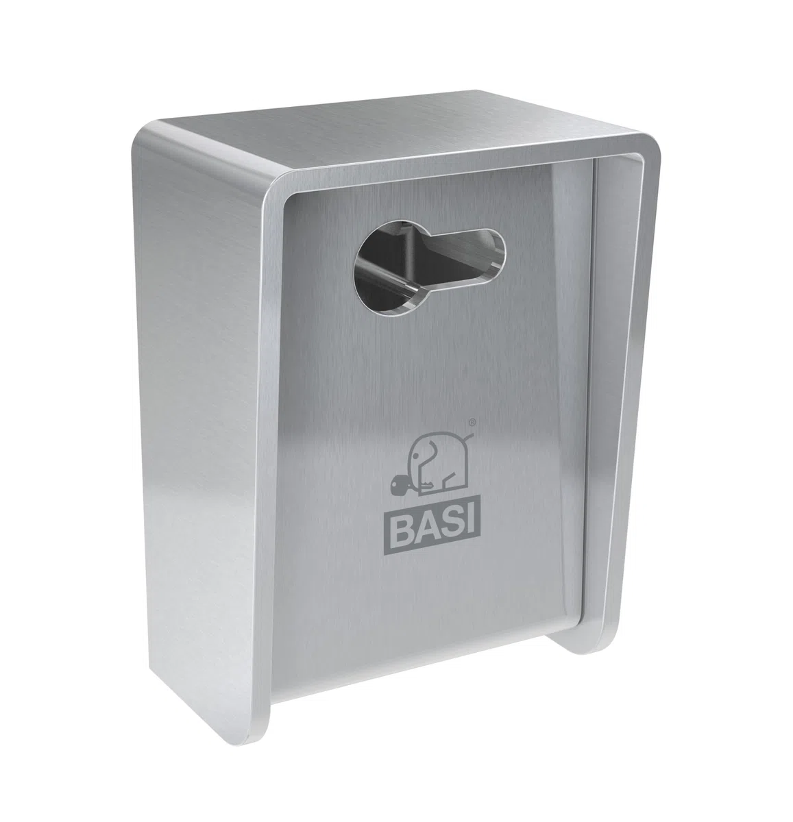 BASI set di chiavi con cilindro a profilo abbinato e 5 chiavi reversibili, acciaio inox di alta qualità, cassetta per chiavi per interni ed esterni, montaggio a parete