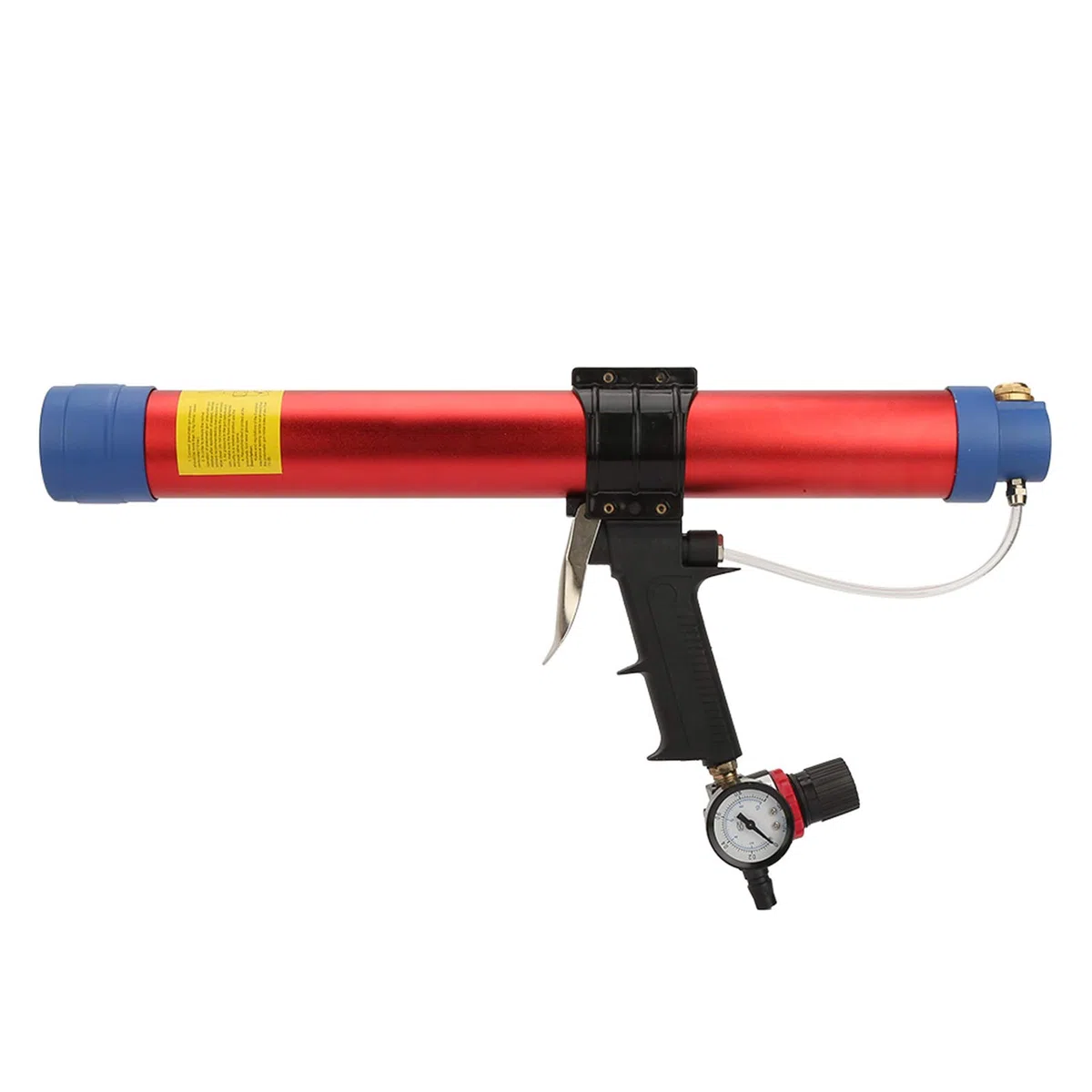 AUTO Pistola a colla pneumatica morbida, pistola a colla pneumatica con indicatore di velocità per la decorazione architettonica (600 ml) cessoria pistola mastic+pistola masticatrice