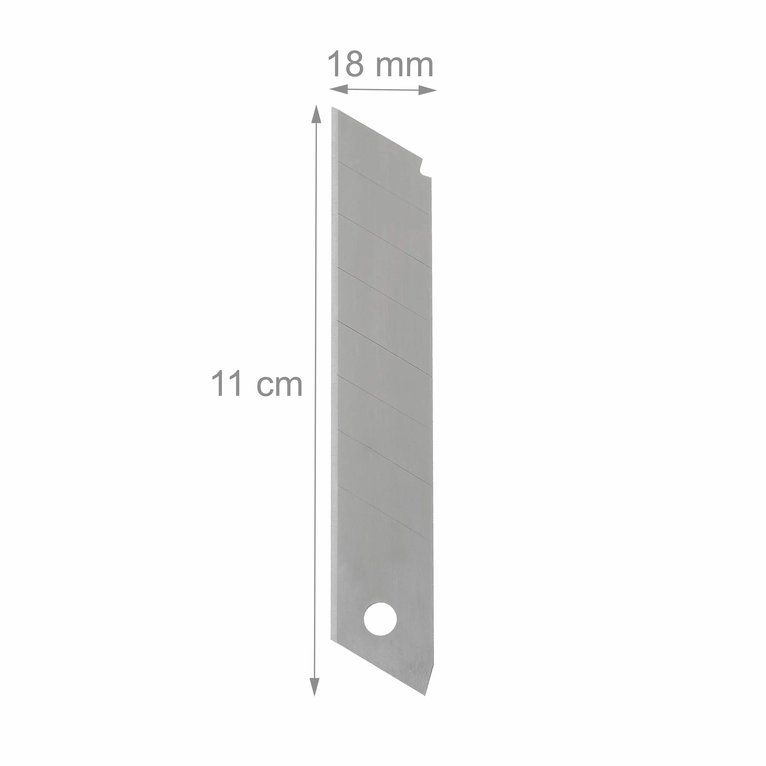 Relaxdays Set da 1200 Lame di Ricambio per Taglierino 7 Punti di Rottura Affilate 18 mm in Acciaio al Carbonio, Argento
