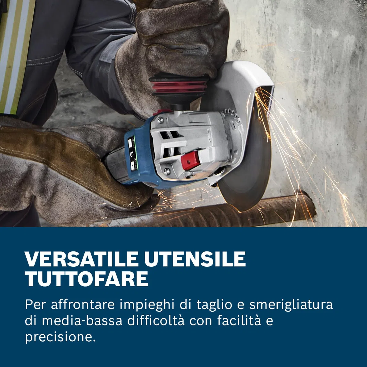 Bosch Professional 18V System Smerigliatrice angolare a batteria GWS 18V-11 S (diametro disco 125 mm, senza batteria/caricabatteria)