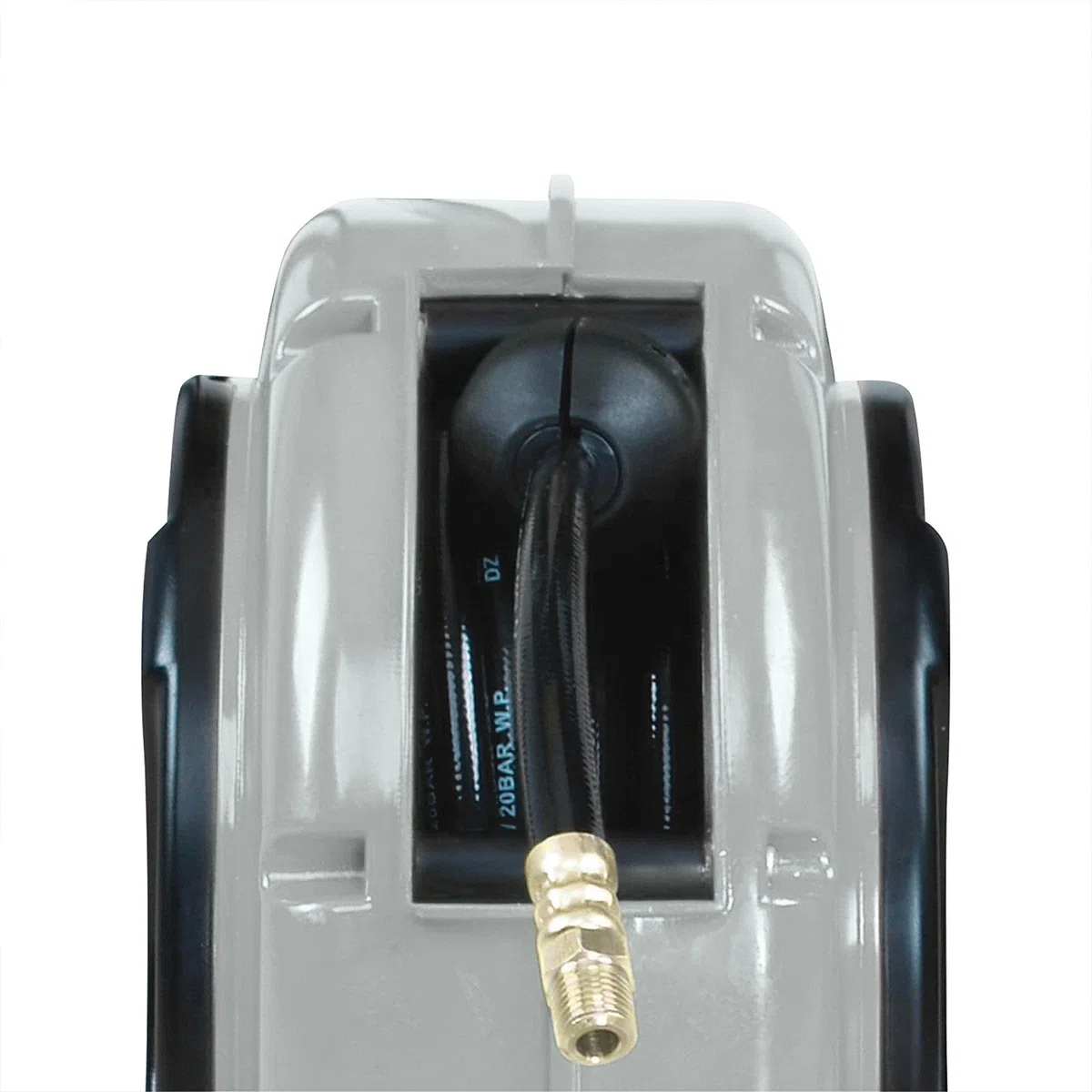 MAXTOOLS AR200, Avvolgitubo con Tubo Flessibile in PVC, per il Passaggio di Aria e Acqua Fino a 45°, 6 Metri (6m), Avvolgitubo aria compressa