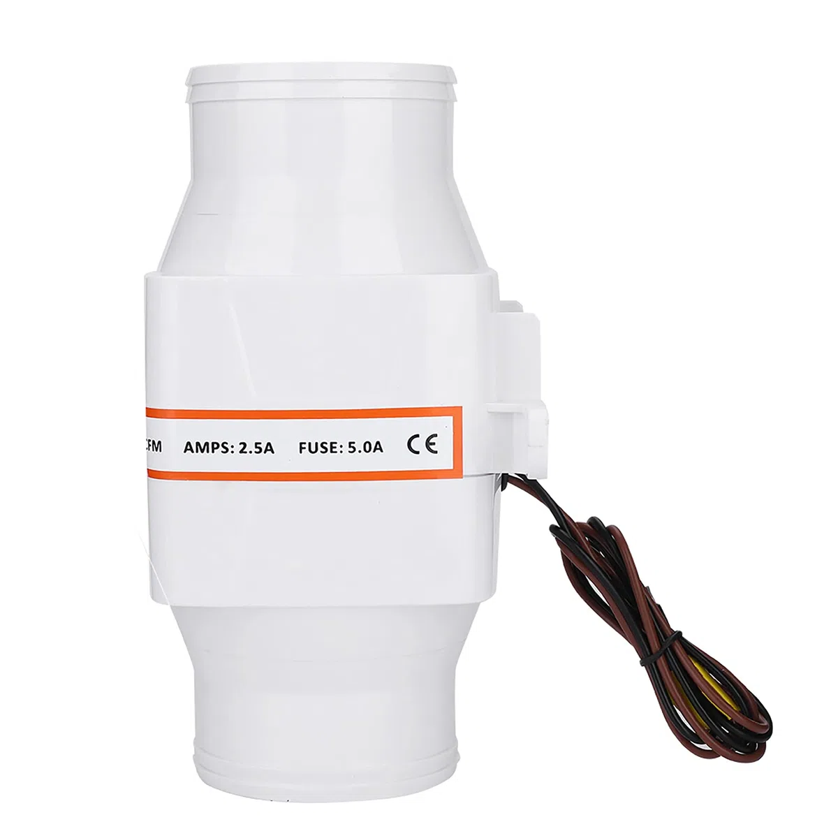 Wakects 75mm Ventola Estrazione, Ventilatore in linea, Ventilatore del Condotto di Ventilazione per yacht, edifici, roulotte