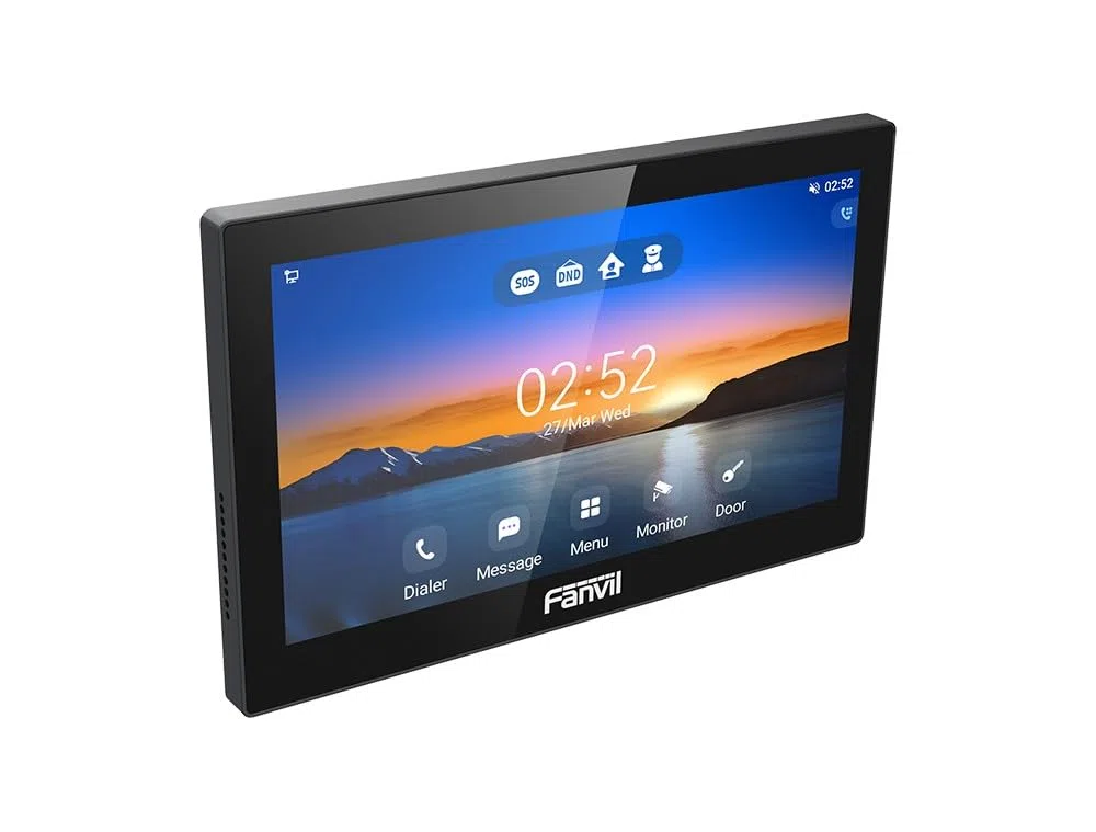 Fanvil i505W, Display Touch Screen Android 9.0 da 7 Pollici, Monitor Videocitofono IP SIP, Controllo Accessi