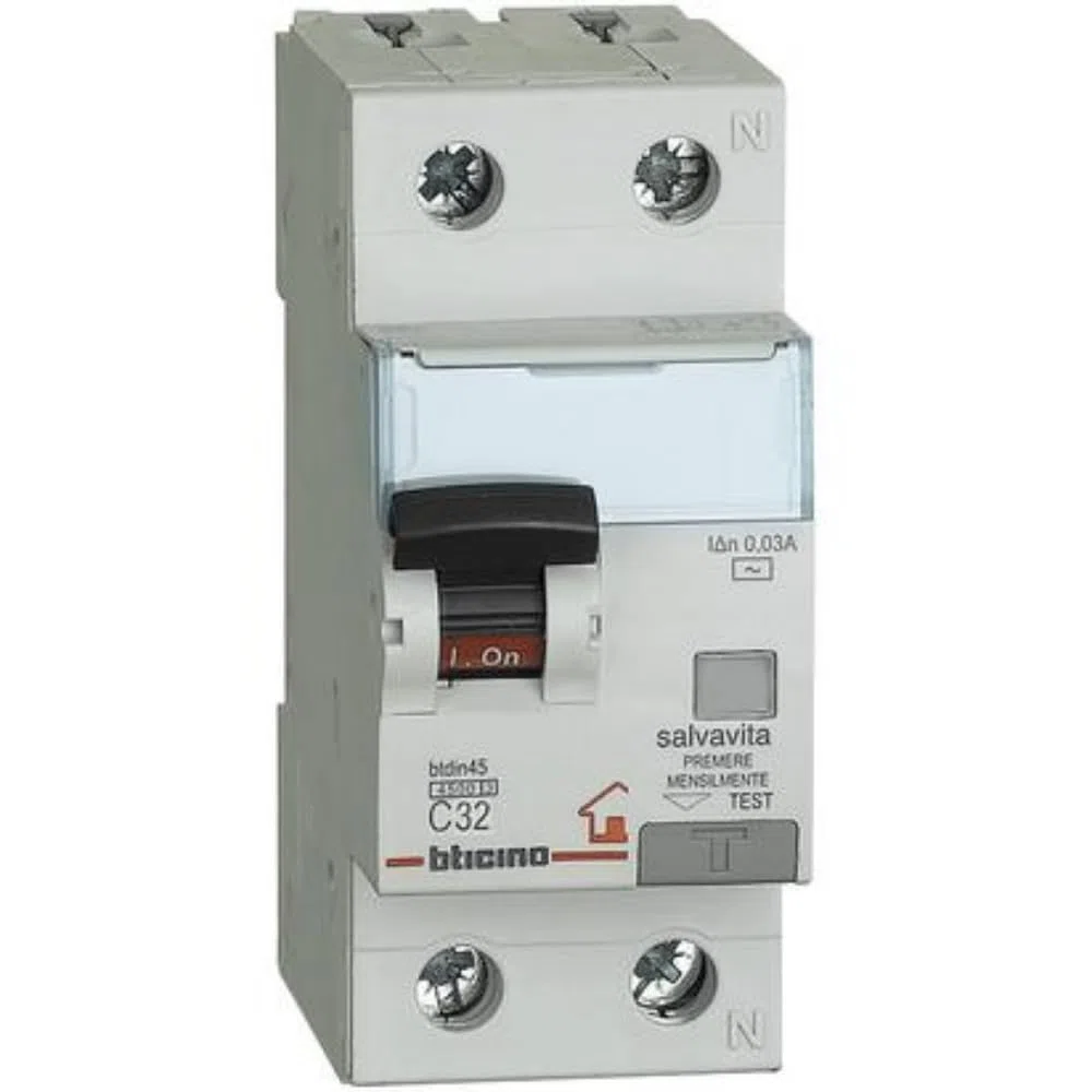 BTicino GC8813F25 Interruttore Magnetotermico Differenziale Tipo F C25 1P+N 4.5kA