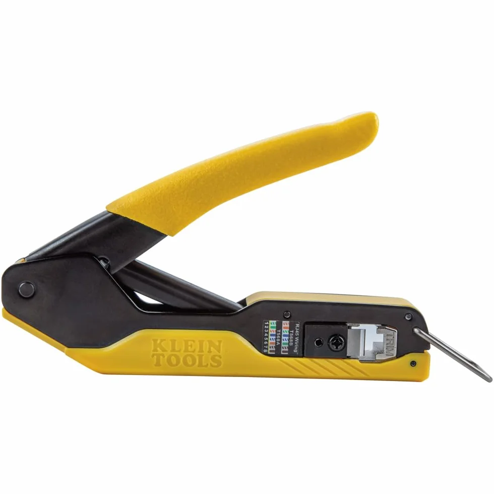 Crimpatrice compatta pass-thru modulare per connettori dati Pass-THU RJ45 Klein Tools VDV226-005