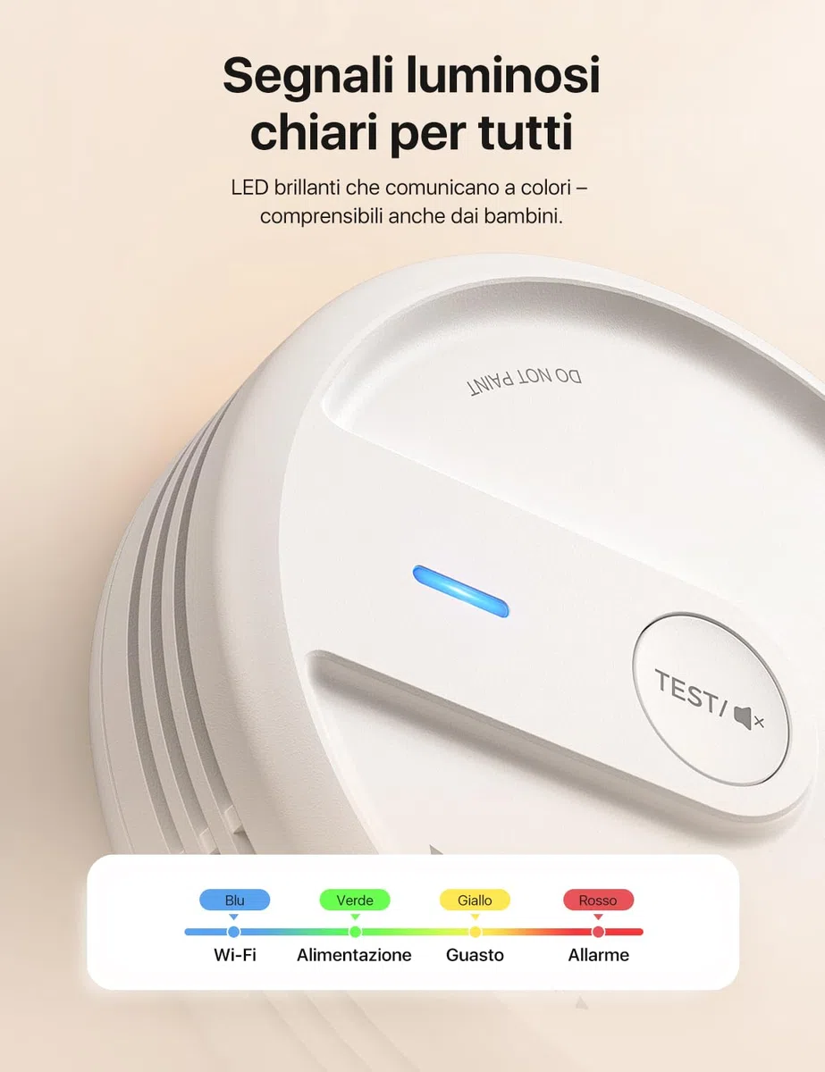 X-Sense Rilevatore di Fumo con Funzione Wi-Fi e App, Allarme Antincendio Intelligente per Casa, Sensore Durata 10 Anni con Batteria Sostituibile, Modalità Notturna, XS0E-iR, 3 Pezzi