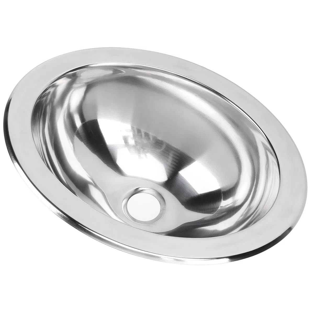 Lavello da Bar a Vasca Singola 340 X 270 X 120 Mm Lavello da Cucina in Acciaio Inossidabile Lucidato con Foro di Scarico da 40 Mm per Bagno per Roulotte Barca