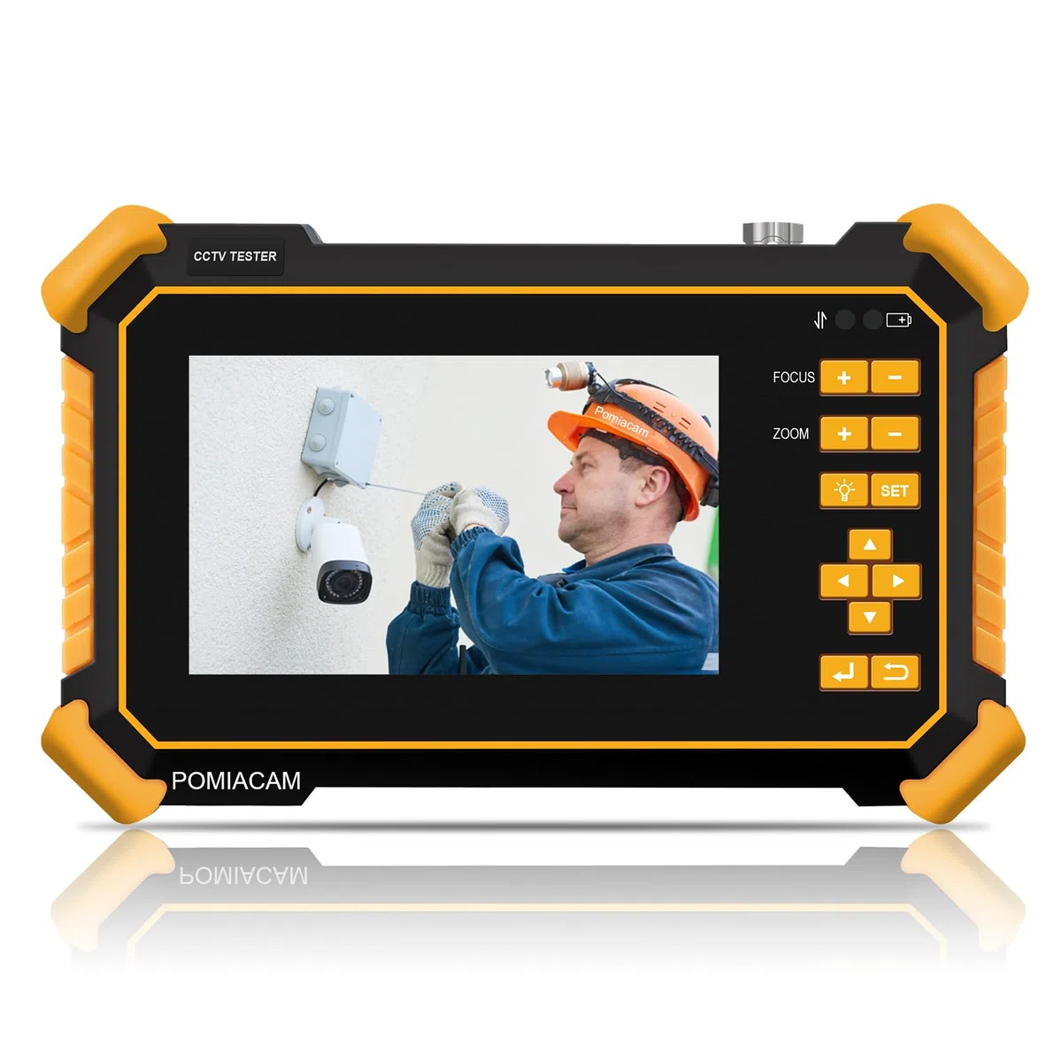 Monitor CCTV Tester HD-2900 4.3" TFT LCD 4K 8MP CVI, TVI, AHD, CVBS, video analogico, tester fotocassiale auto HD, batteria integrata 4000 mAh, potenza di uscita DC12V