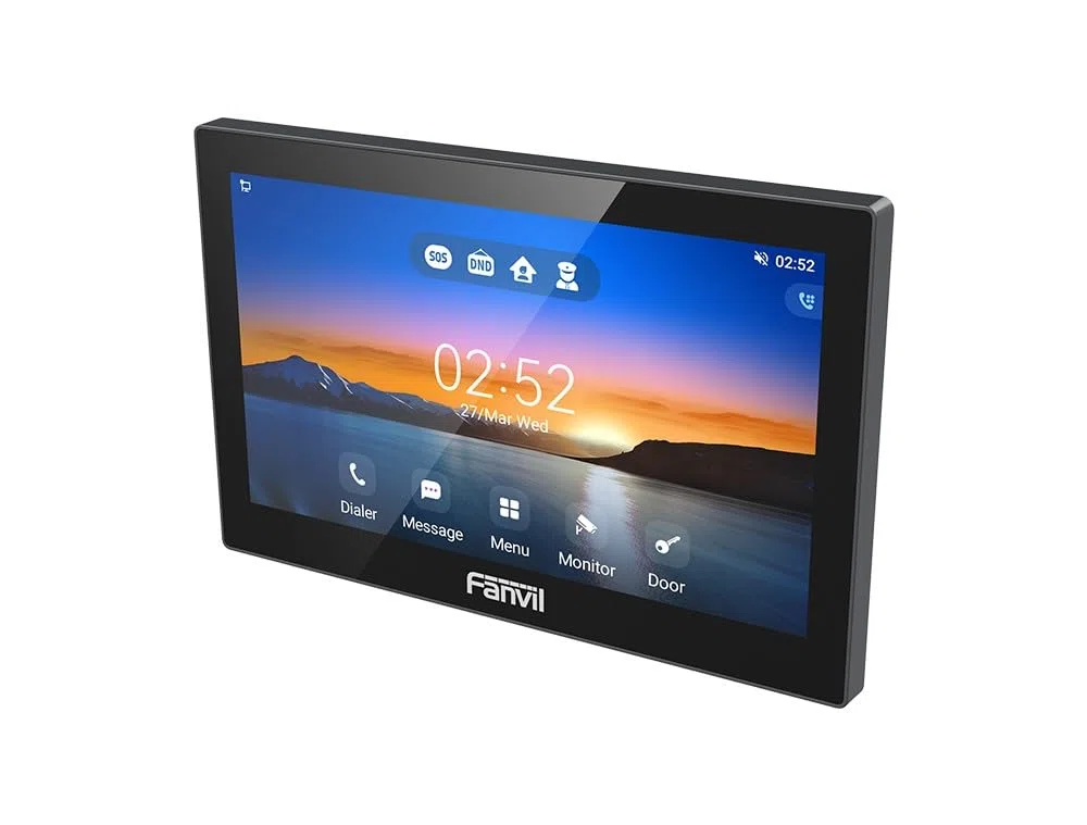 Fanvil i505W, Display Touch Screen Android 9.0 da 7 Pollici, Monitor Videocitofono IP SIP, Controllo Accessi