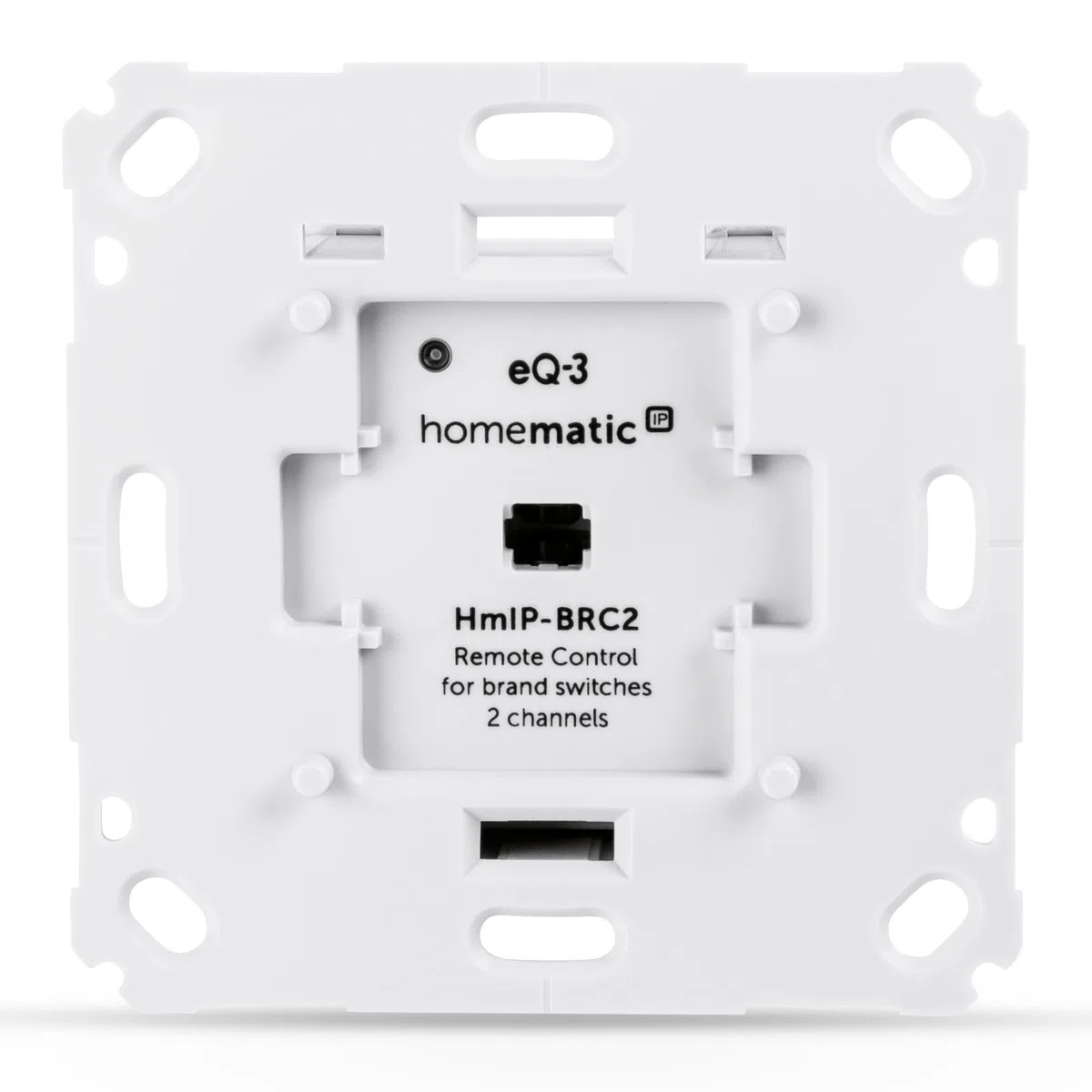 Homematic IP Smart Home - Pulsante da Parete per Interruttore di Marca, 2 ingressi HmIP-BRC2, 230v, 50Hz, Max.10mA