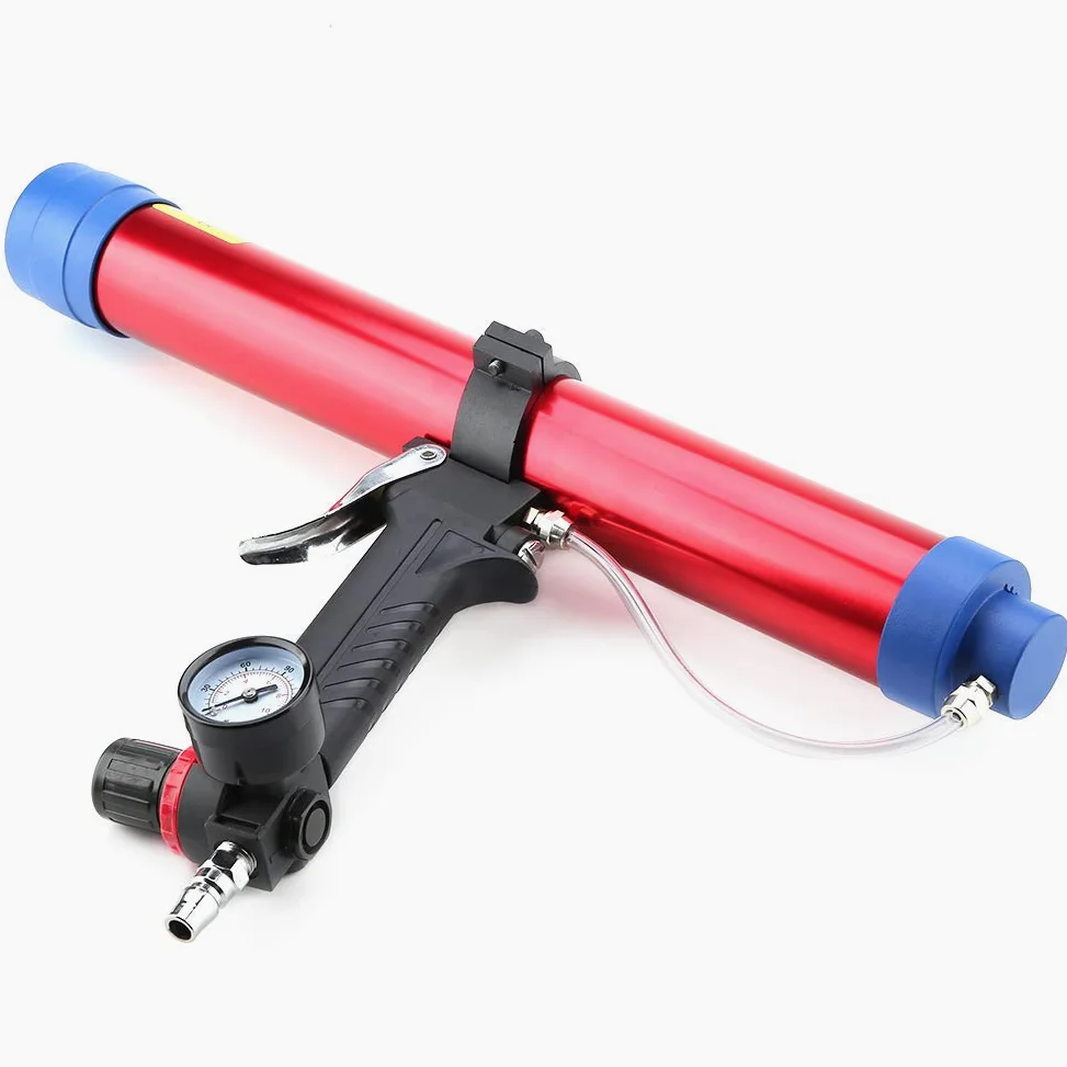Pistola Silicone Pneumatica per Sigillante Cartucce 300ml-600ml Senza Troppopieno per Edilizia