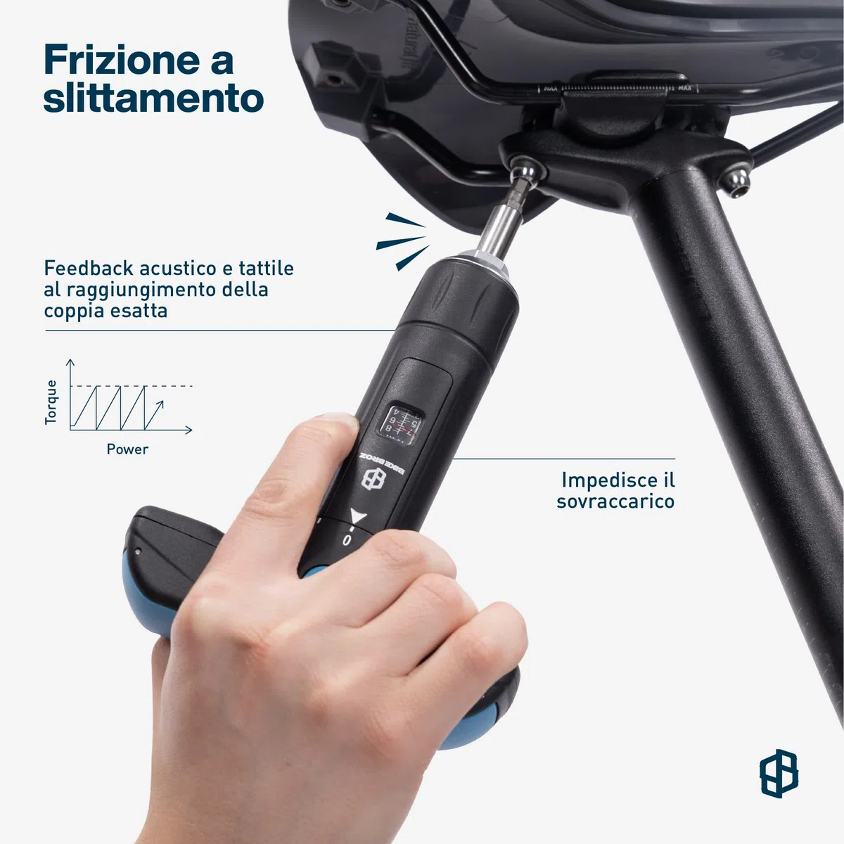 Tyson T by - Chiave dinamometrica da 1/4" per bicicletta, moto, ecc. 2-8 Nm | Cacciavite a coppia piccolo con set di punte a croce, fessura, Torx ed esagonale nel manico a T | 70003