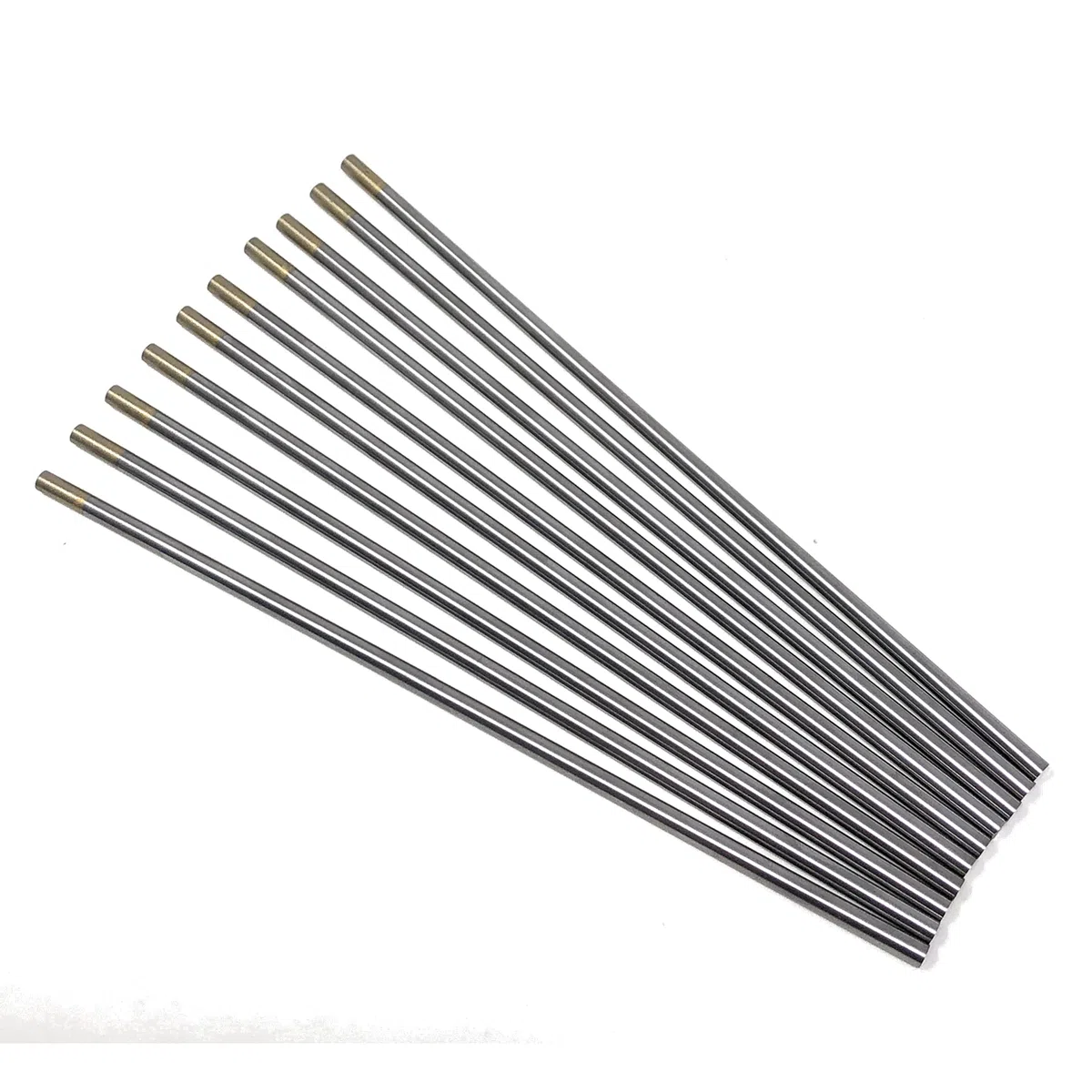 ELCAN Tungsteni saldatura TIG Lantano 1,5% Oro Dorato WL15 professionale, elettrodi per torcia TIG da 1,0 1,6 2,0 2,4 3,2 4,0 mm, 10 unità - Dimensioni: (101,6x175mm)