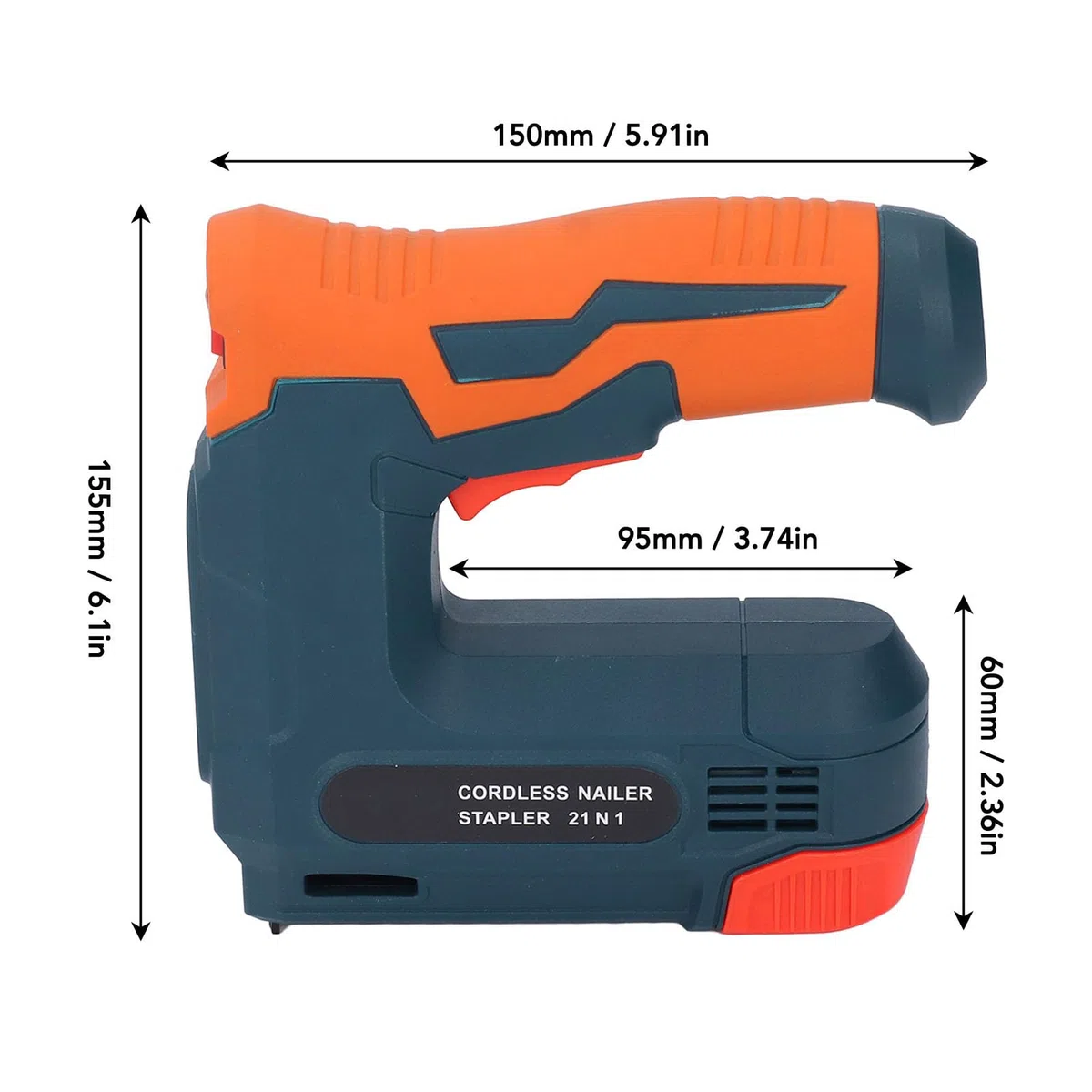Graffettatrice Elettrica Senza Fili 2 in 1 Sparachiodi a Batteria per Brad e Chiodi Professionale per Carpenteria e Progetti Fai Da Te