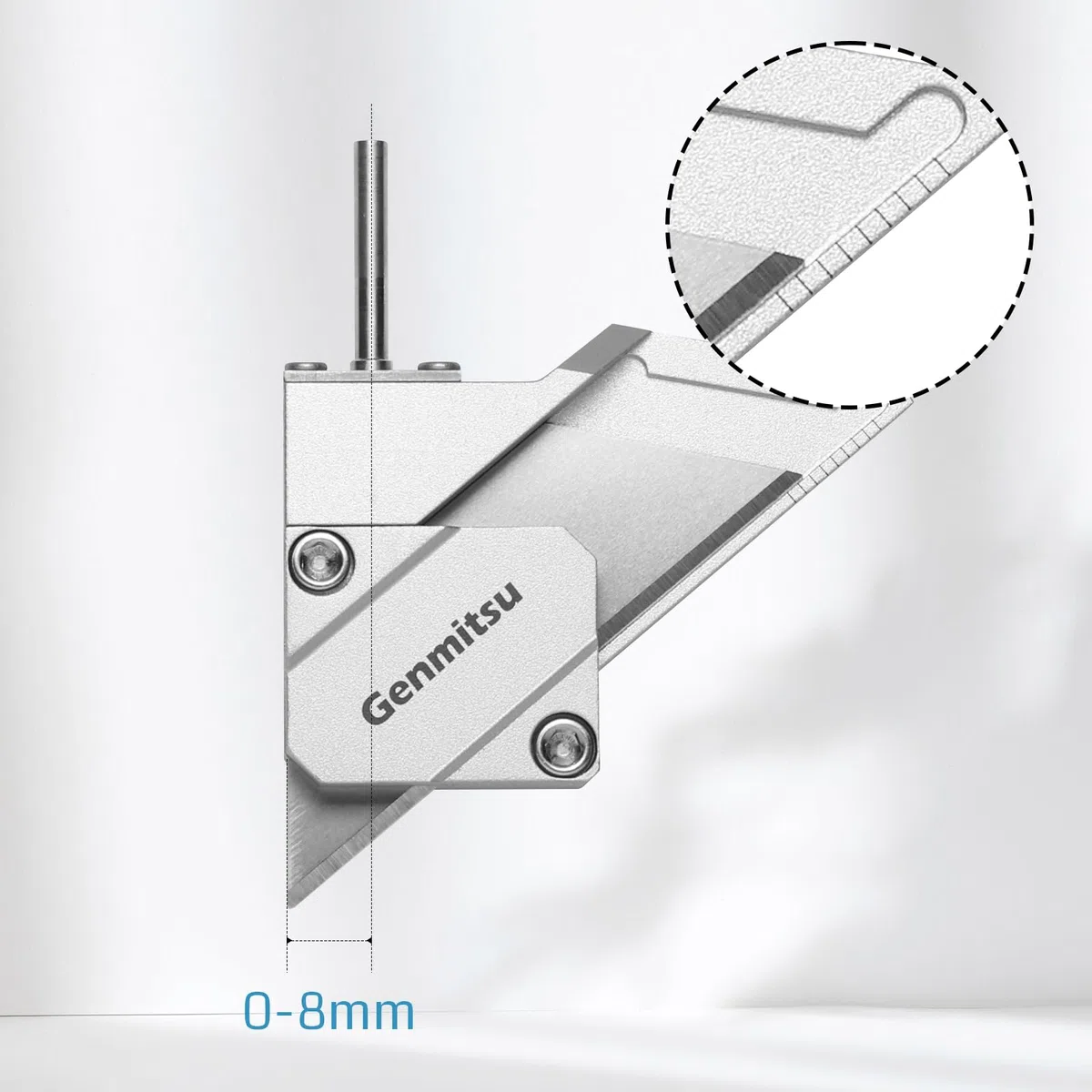 Taglierina a lama trascinata Genmitsu per macchina router CNC, albero di precisione da 1/8" con doppi cuscinetti, taglio fluido di vinile, cartone, plastica, gomma, 10 lame incluse