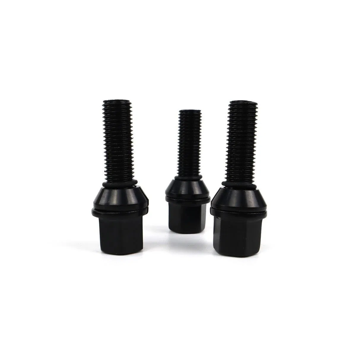 OMP SPEED Set di 20 viti a ruota con metrica M12X1.25 Chiave da 17/19 Lunghezza filettata da 27 mm, colore nero e materiale DIN 10,9