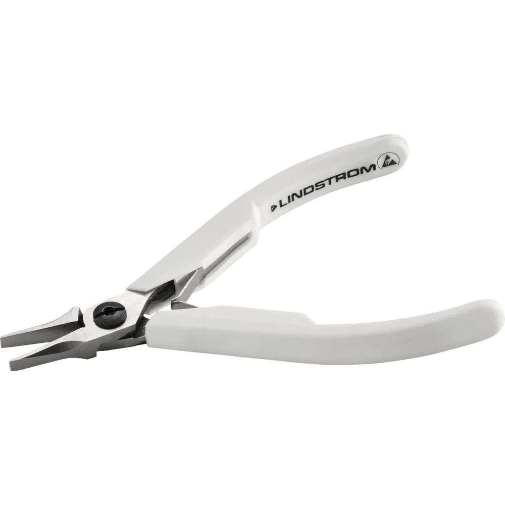 Lindstrom 7490 - Supreme - pinze a testa piatta, bianco