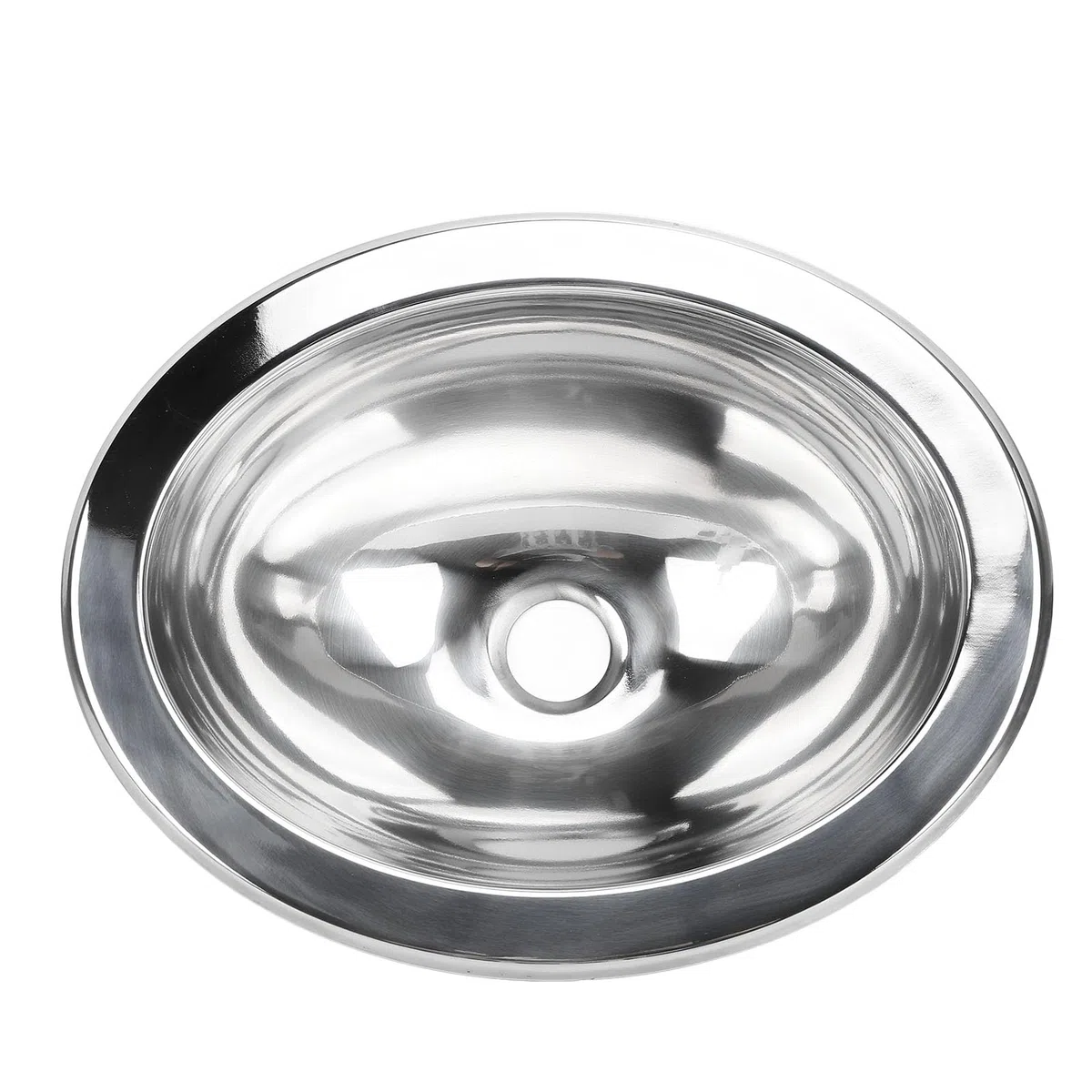 Lavello da Bar a Vasca Singola 340 X 270 X 120 Mm Lavello da Cucina in Acciaio Inossidabile Lucidato con Foro di Scarico da 40 Mm per Bagno per Roulotte Barca