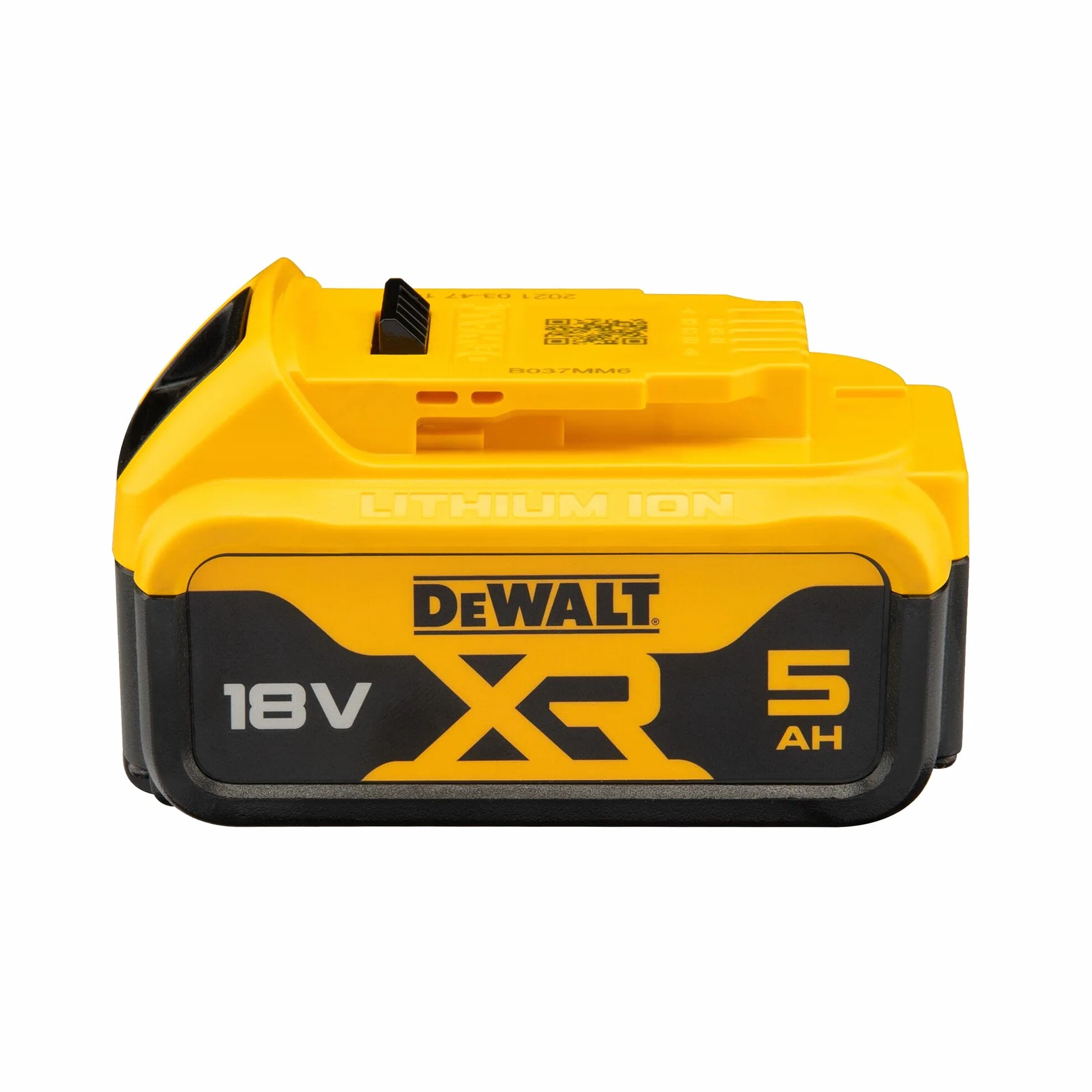DeWalt Batteria 18V 5.0 Ah XR Litio: Maggiore Autonomia, Indicatore LED, Protezione Avanzata, Compatibile con Sistema 18V XR, DCB184-XJ