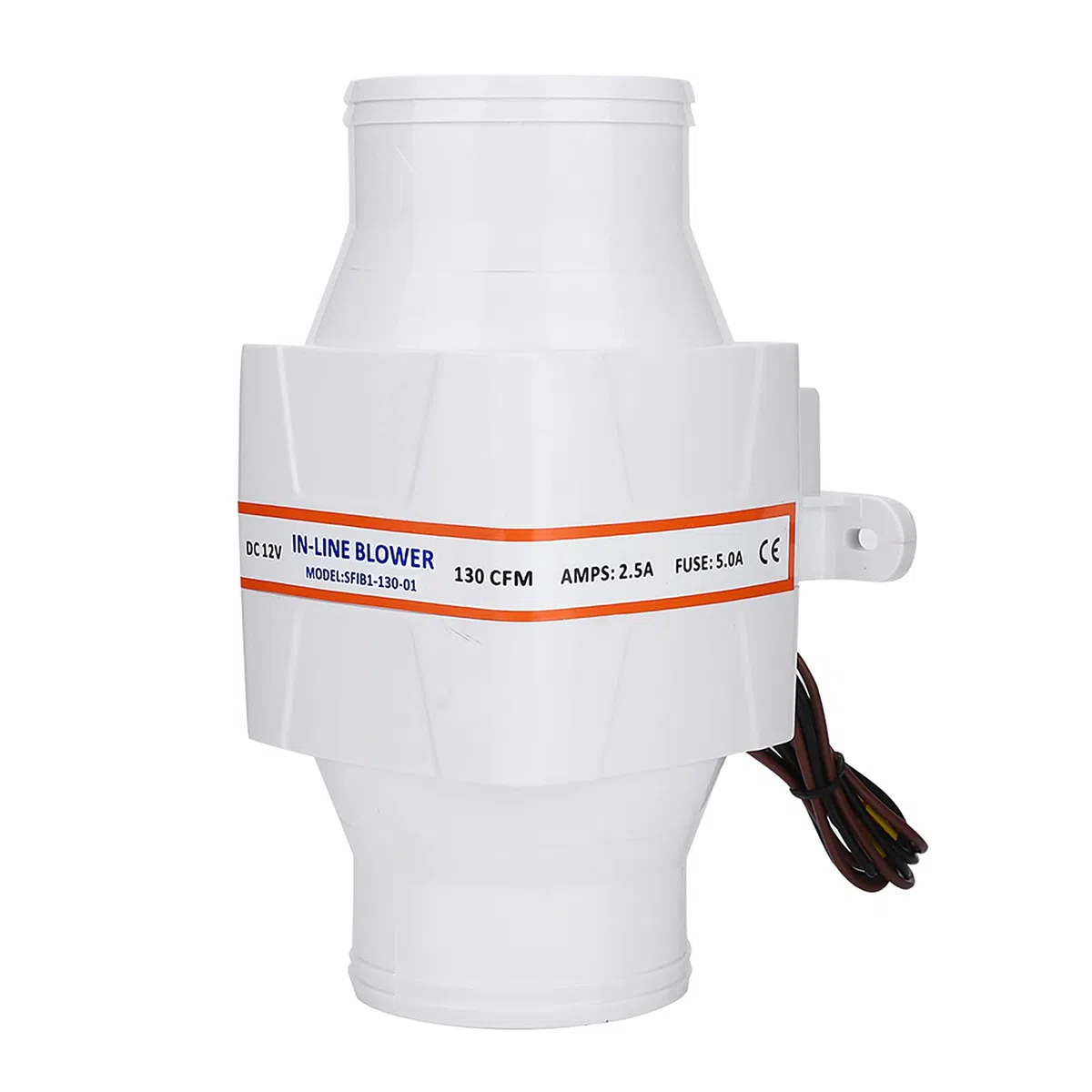 Wakects 75mm Ventola Estrazione, Ventilatore in linea, Ventilatore del Condotto di Ventilazione per yacht, edifici, roulotte