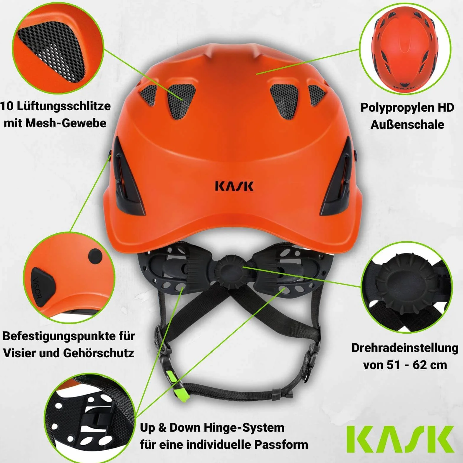 Kask KASK, SUPERPLASMA PL EN 12492 ELMETTO ANTICADUTA, NEW 2023 (BIANCO)