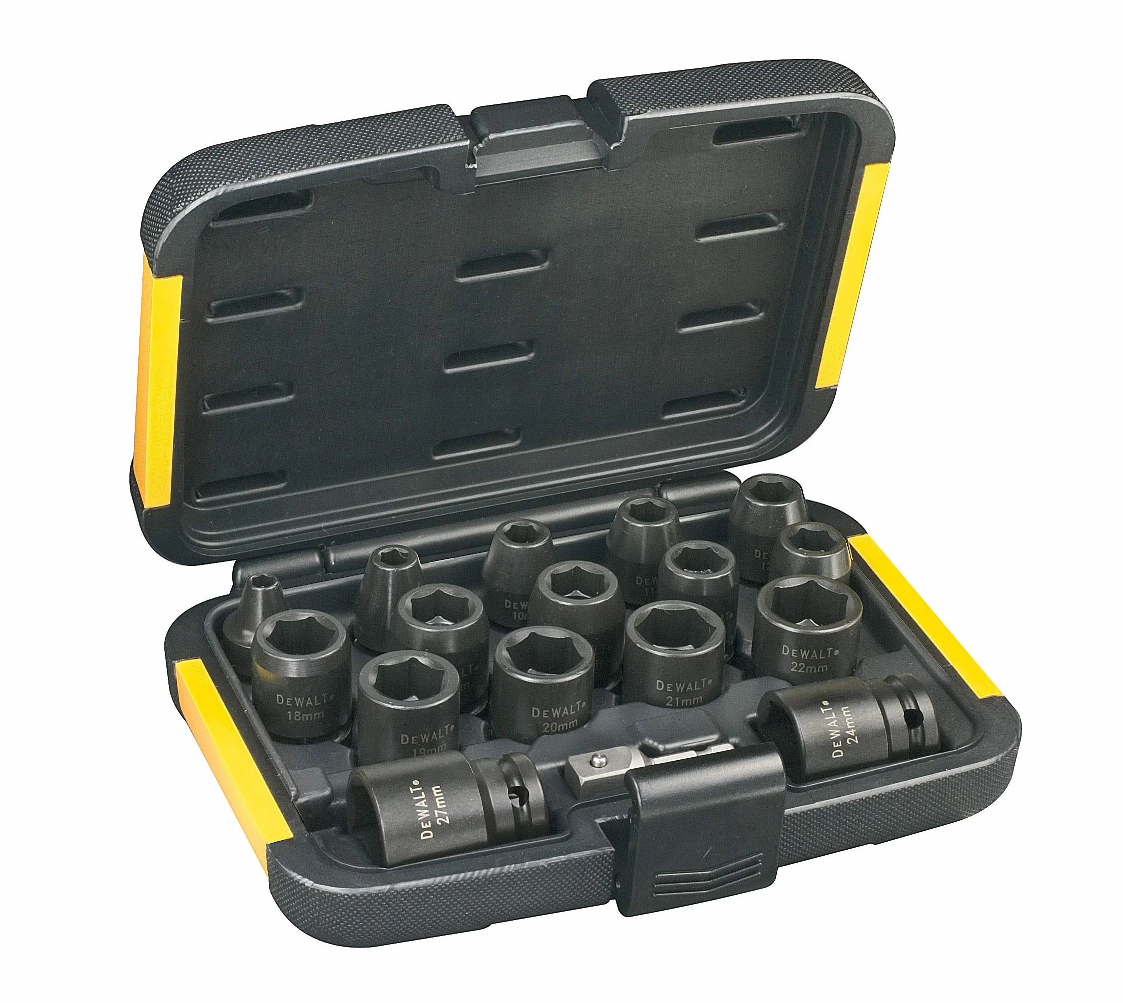 DEWALT SET DI BUSSOLE PER AVVITATORI A IMPULSI - attacco a 1/2" - Set 17 pezzi, DT7506-QZ