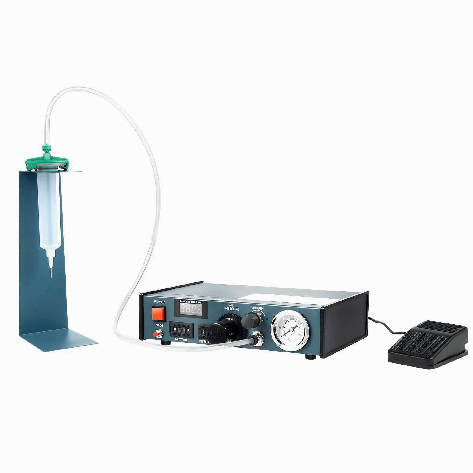 Distributore elettrico di precisione professionale dosatore minimo 0.0001 ml 16 tipi di modalità di uscita della colla con indicatore del tempo di sputamento, uscita automatica del segnale