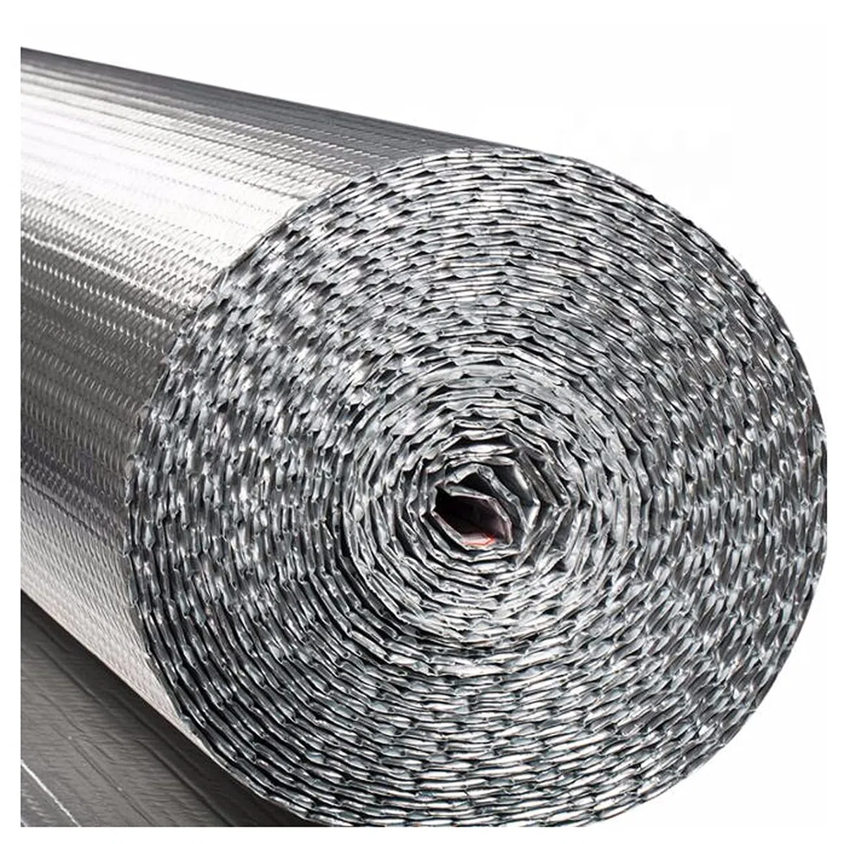 NAKAN Rotolo Termoriflettente Termosifoni, Doppio Alluminio Lamina Isolante Termico con Bolla, Riflettente Barriera Radiante al Vapore per Tetto Attico Porta(Size:1x10m(3x32ft))
