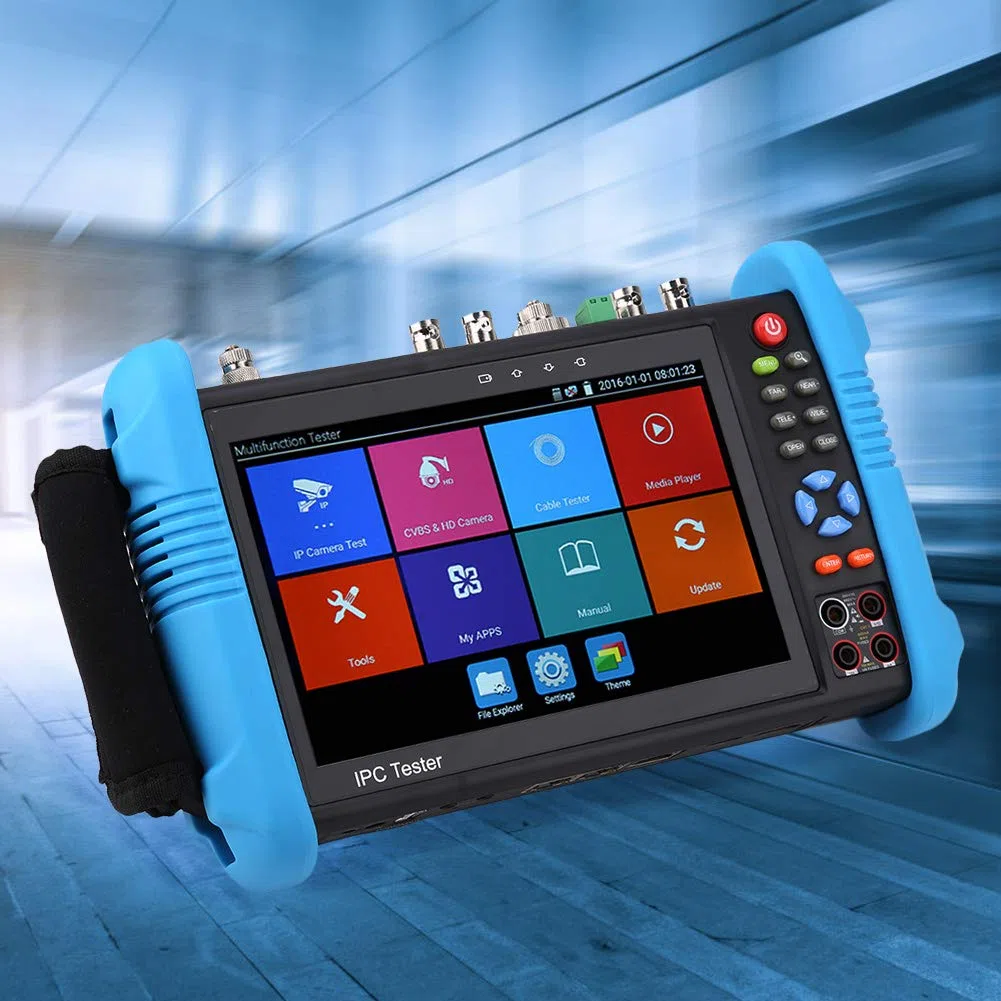 IP CCTV Tester Monitor, TVI CVI AHD CCTV Tester per l'installazione di telecamere di Sicurezza per Creare Report di Test(IPC-9800-Plus, Regolamenti Europei)