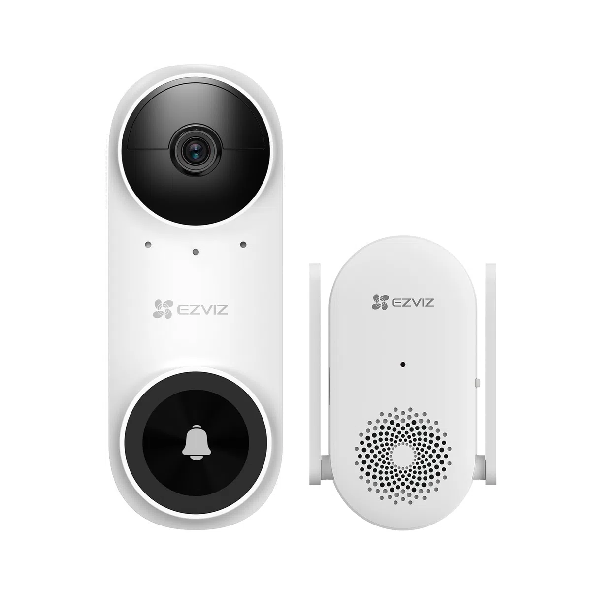 EZVIZ CP3 2K Video Campanello WiFi, Videocitofono a Batteria, Visione Notturna IR, Audio Bidirezionale, Rilevamento Persone, 100% Senza Fili con 5000mAh Batteria