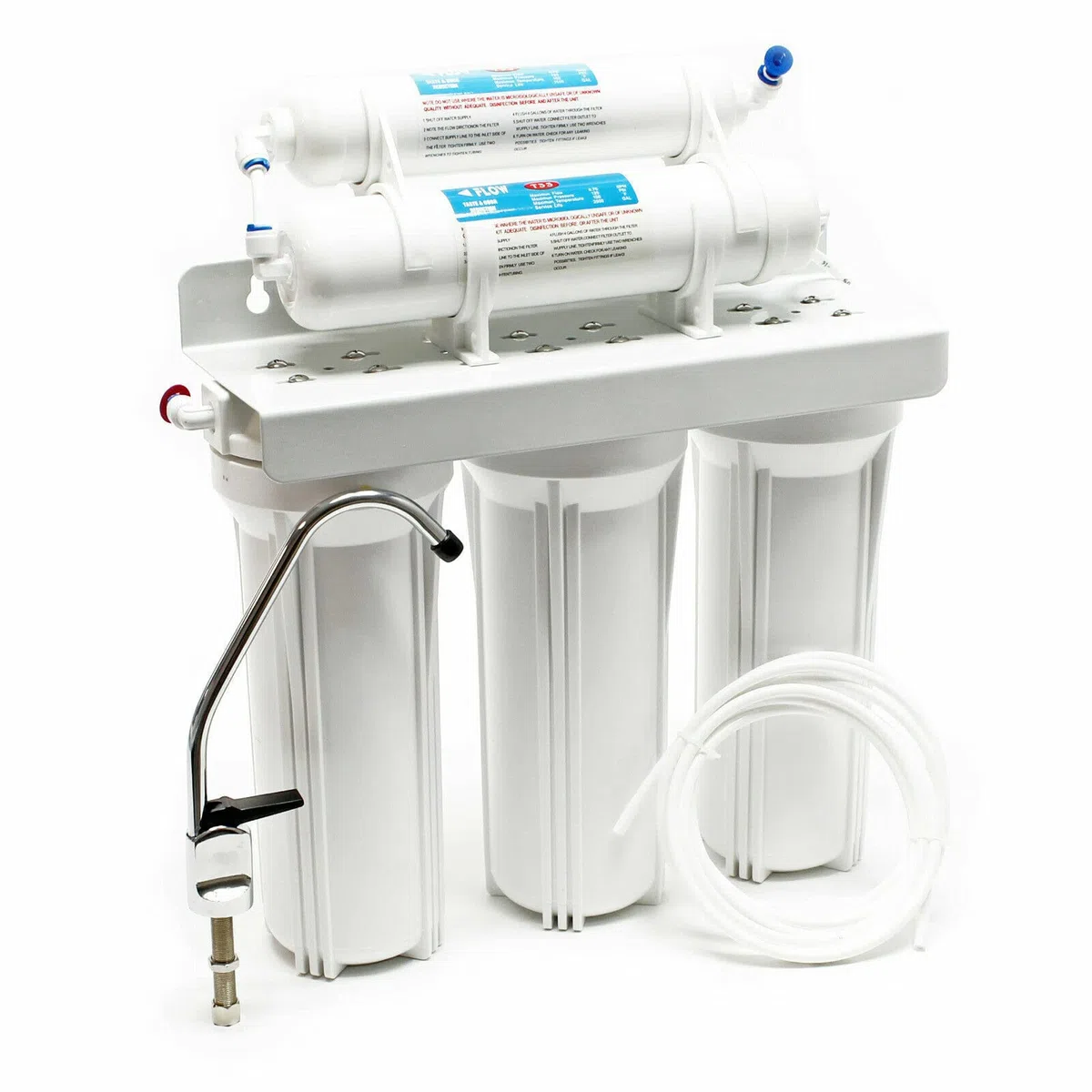 Depuratore acqua DOMESTICO MICROFILTRAZIONE a 5 stadi completo di filtri rubinetto accessori sotto lavello
