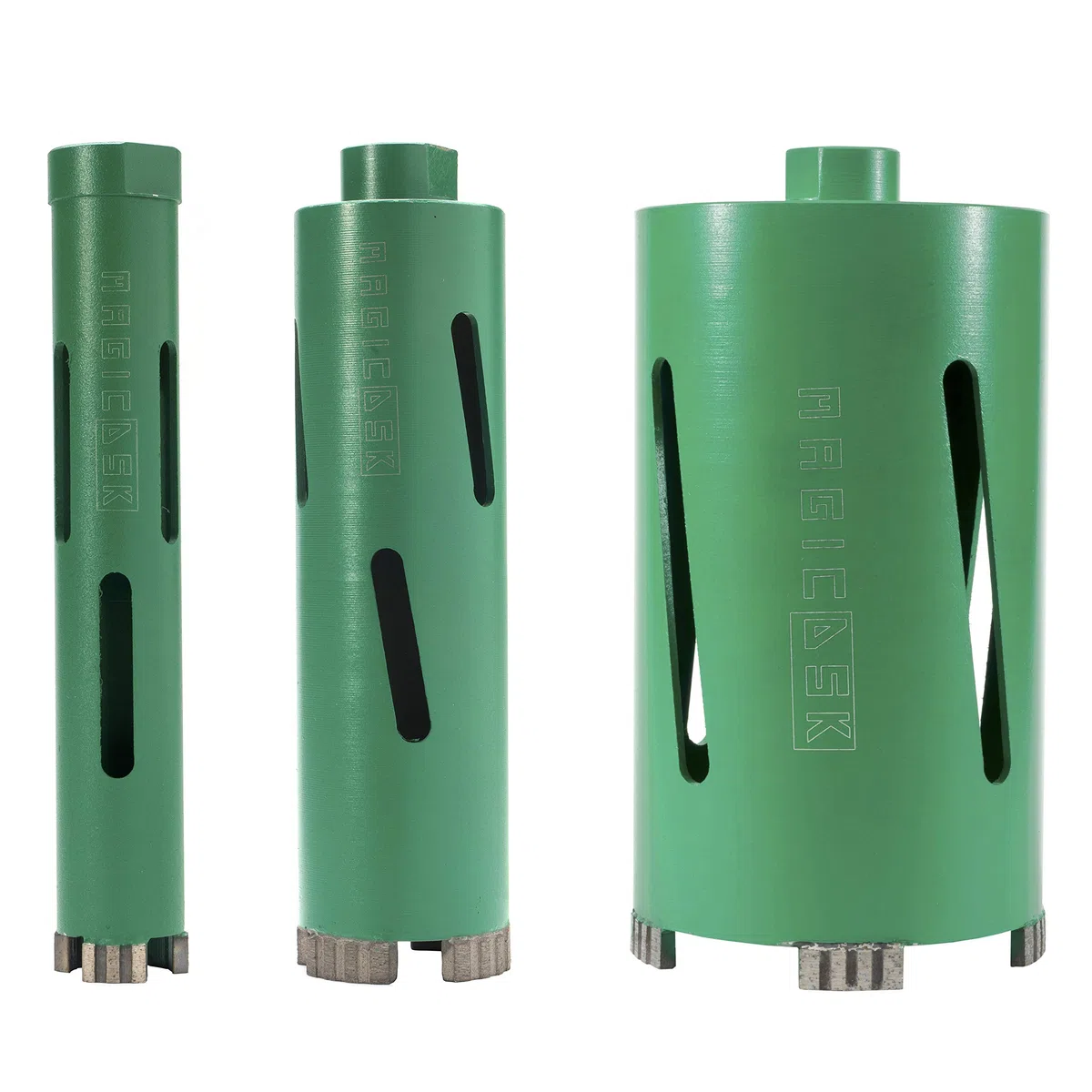 MAGICDSK FL62190 Corona/Foretto diamantata a saldatura laser professionale, Ø62mm, carotaggio max 160mm, attacco M16, taglio a secco/acqua: cemento armato, laterizi, graniti, pietra
