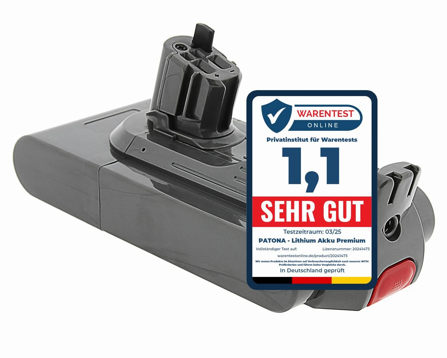 PATONA Premium Batteria per Dyson V11 SV15 SV17 SV18 (3950mAh 25,2V) – ricambio 970425-01 970938-01 – per V11 Absolute Extra Pro e Fluffy Total Clean – riporta l'aspirapolvere alla piena autonomia