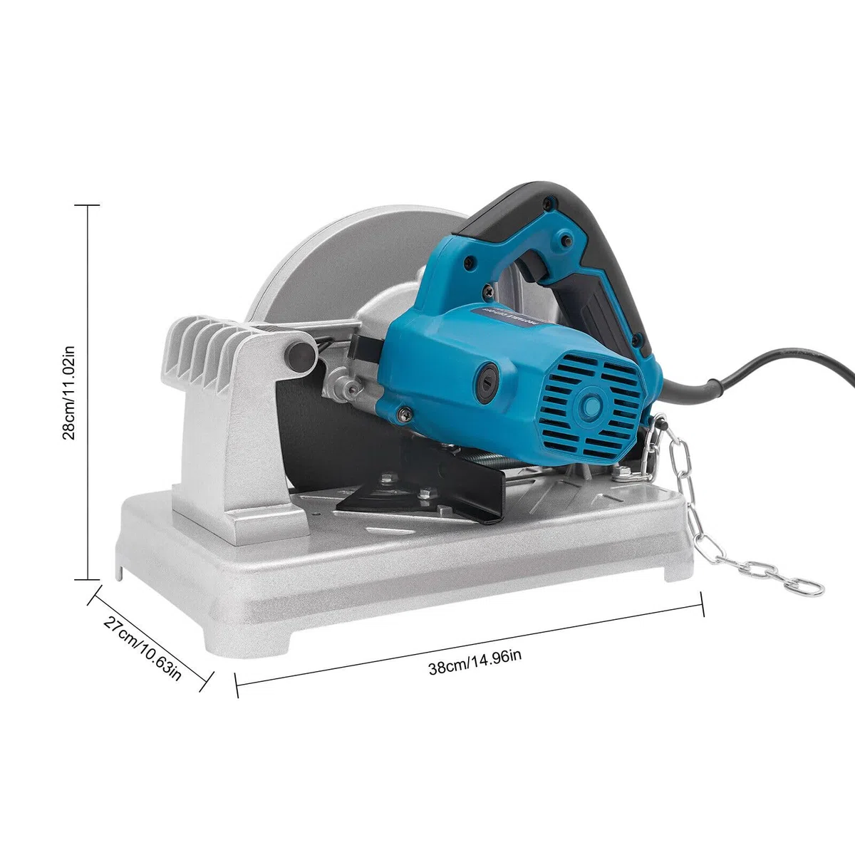 Sega da taglio in metallo, 1200 W, 185 mm, multiuso, con cavo, 5200 Rpm, Metal Chop Saw, multiuso, taglia legno, acciaio, alluminio