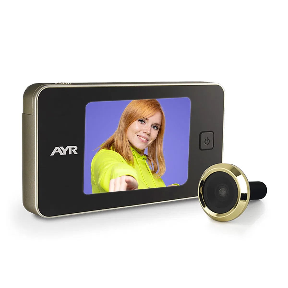 Ayr - Spioncino digitale per porta mod. 752, 125 x 68 x 15 mm
