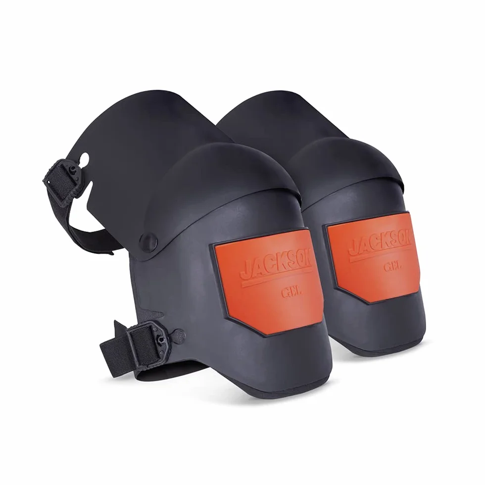 JACKSON SAFETY 95110 Universal, Grey/Orange Ultra-Flex Premium Grade protective durable comfort anti-slip Knee Pads for construction, work, gardening, flooring or DIY, grey