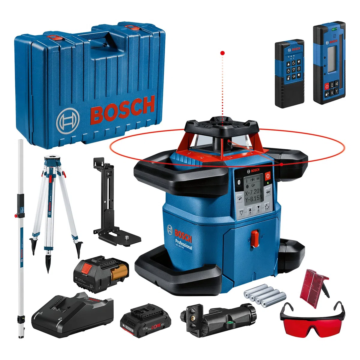 Bosch Professional Livella laser rotante GRL600CHV+BT170HD+GR 240+LR60