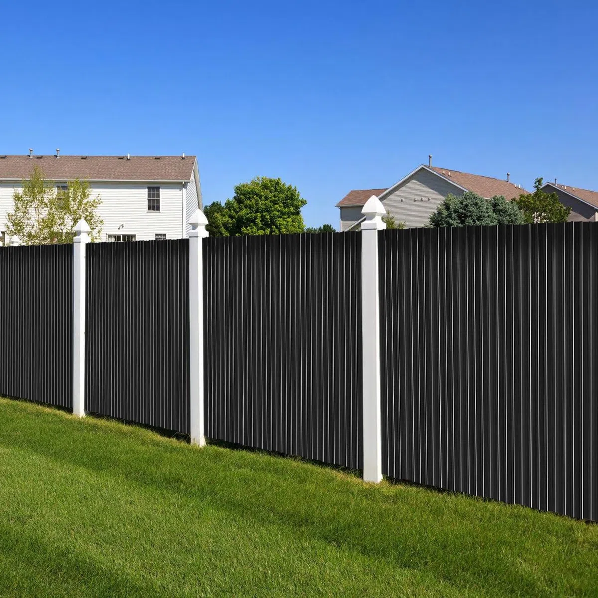 Set di 36 lastre trapezia (21 m²) 129 x 46 cm, lastre per tetti in metallo zincato in antracite, lastre ondulate per carport, casetta da giardino e recinto, resistenti agli agenti atmosferici